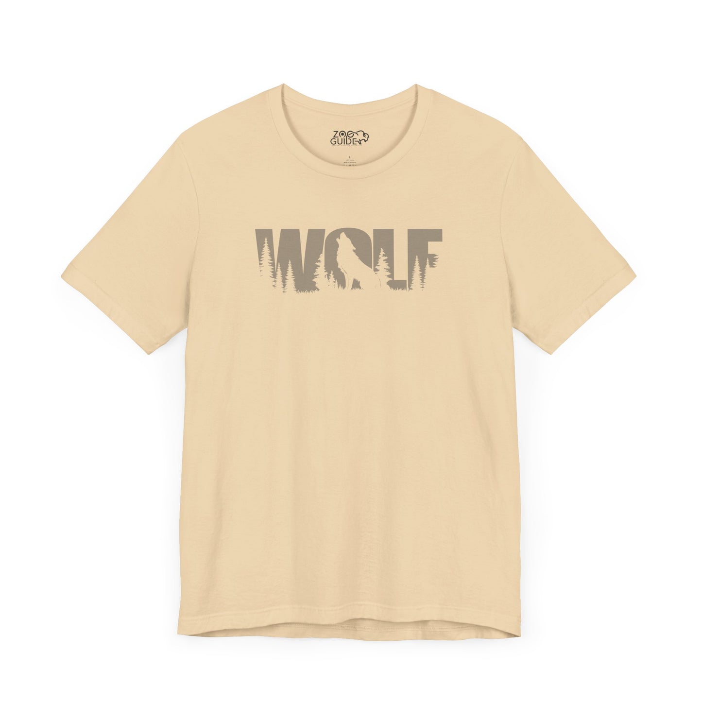 WOLF Color Adult Unisex Tee Shirt by Zoo Guide™