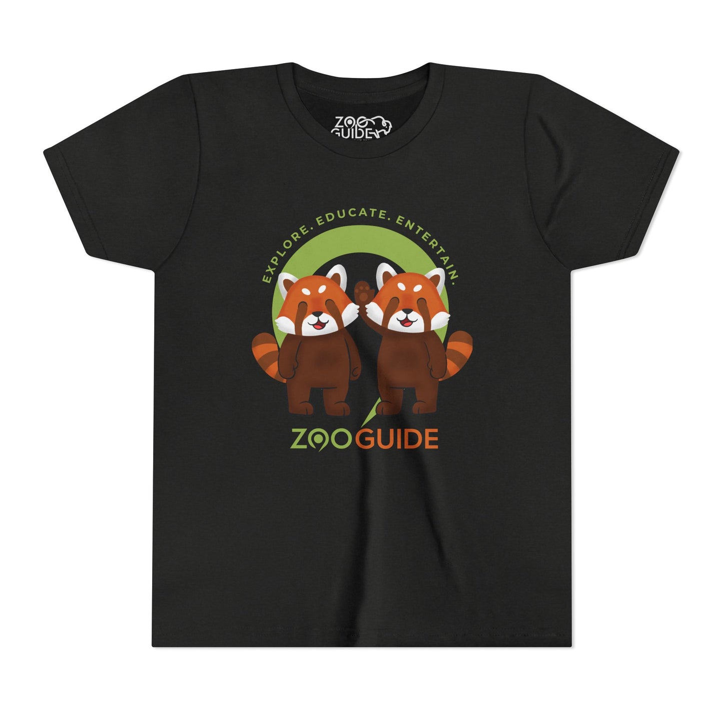 Red Panda Pals in Zoo Guide™ Waypoint Icon Youth Tee Shirt by Zoo Guide™