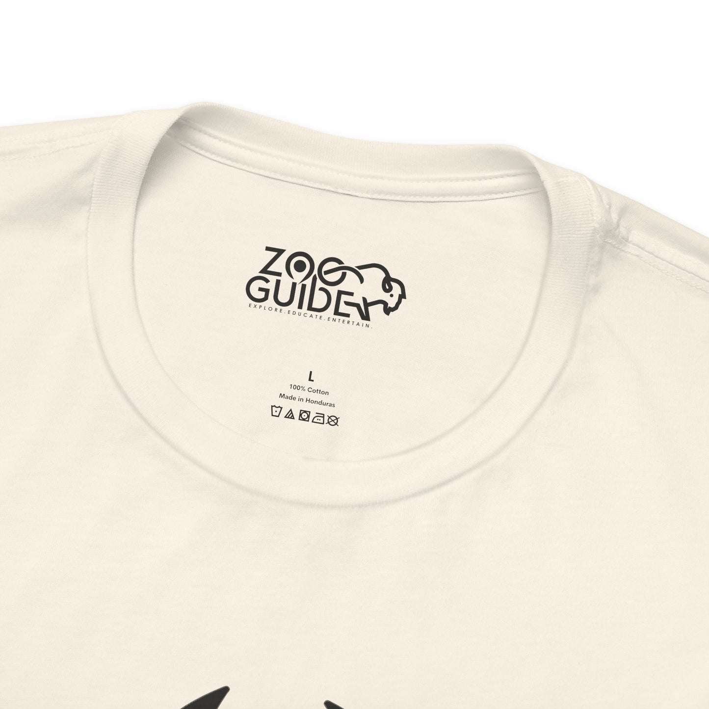 African Lion Print Adult Unisex Tee Shirt by Zoo Guide™