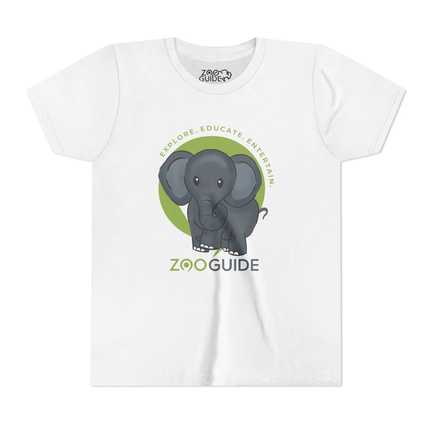 African Elephant in Zoo Guide™ Waypoint Icon Youth Tee Shirt by Zoo Guide™