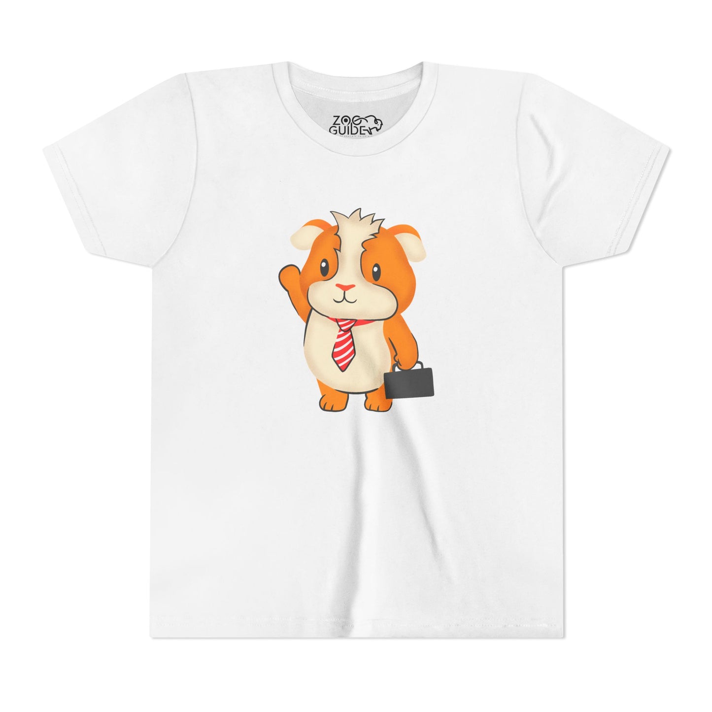 Guinea Pig "Off to Work" Youth Tee Shirt by Zoo Guide™