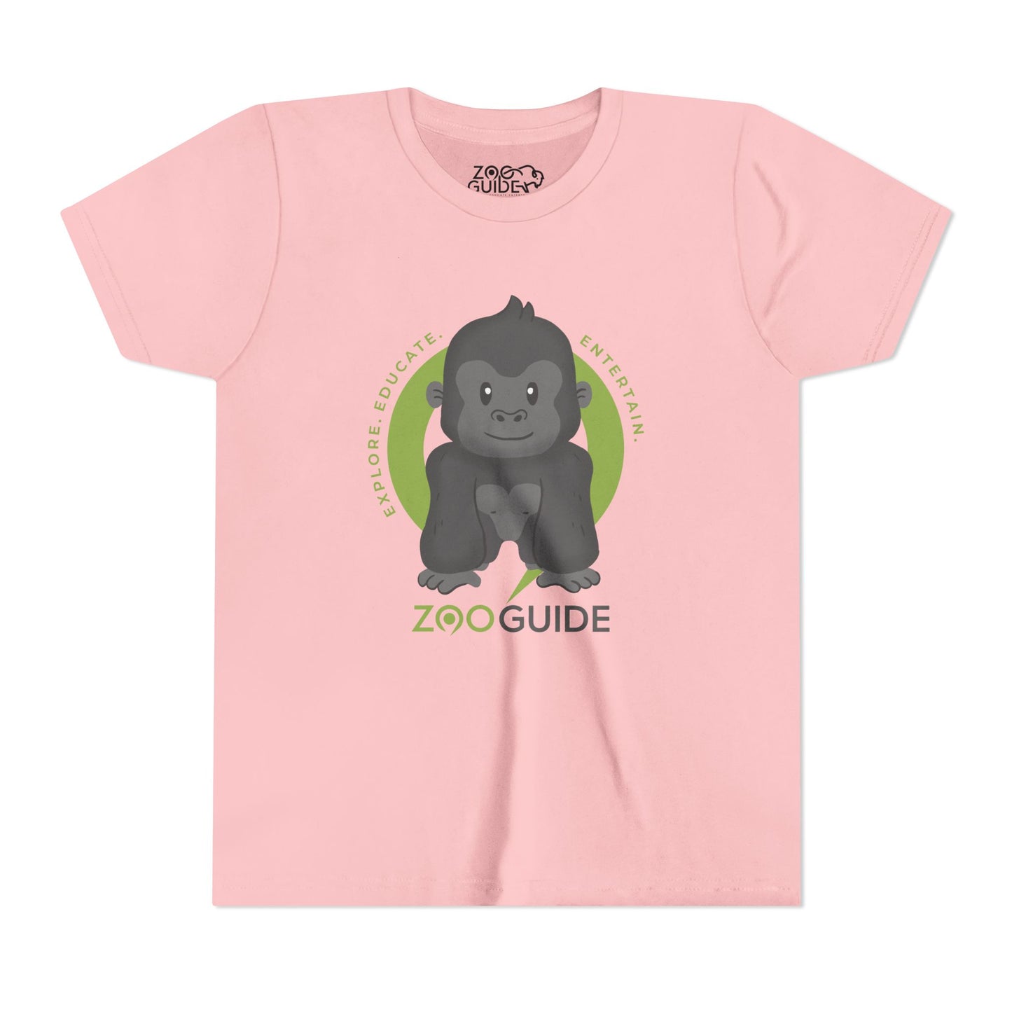 Gorilla in Zoo Guide™ Waypoint Icon Youth Tee Shirt by Zoo Guide™
