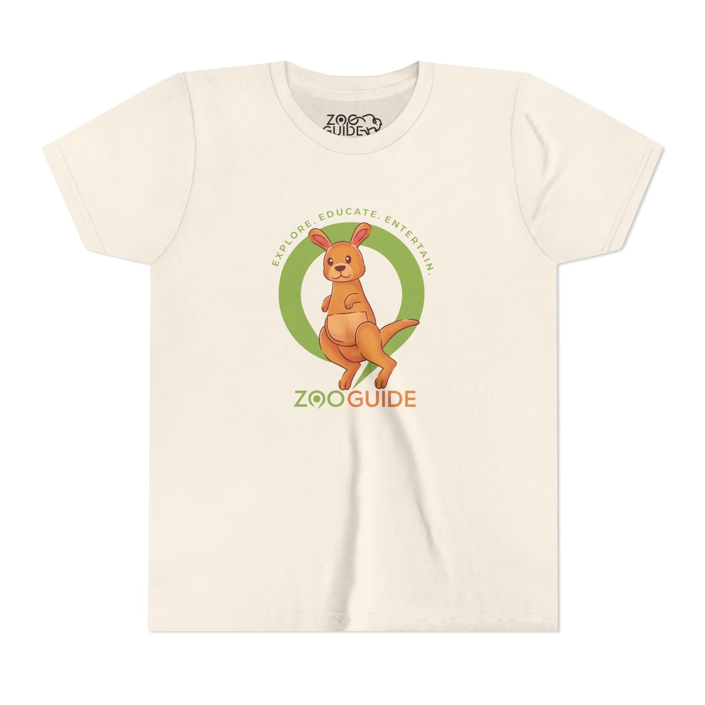 Red Kangaroo in Zoo Guide™ Waypoint Icon Youth Tee Shirt by Zoo Guide™