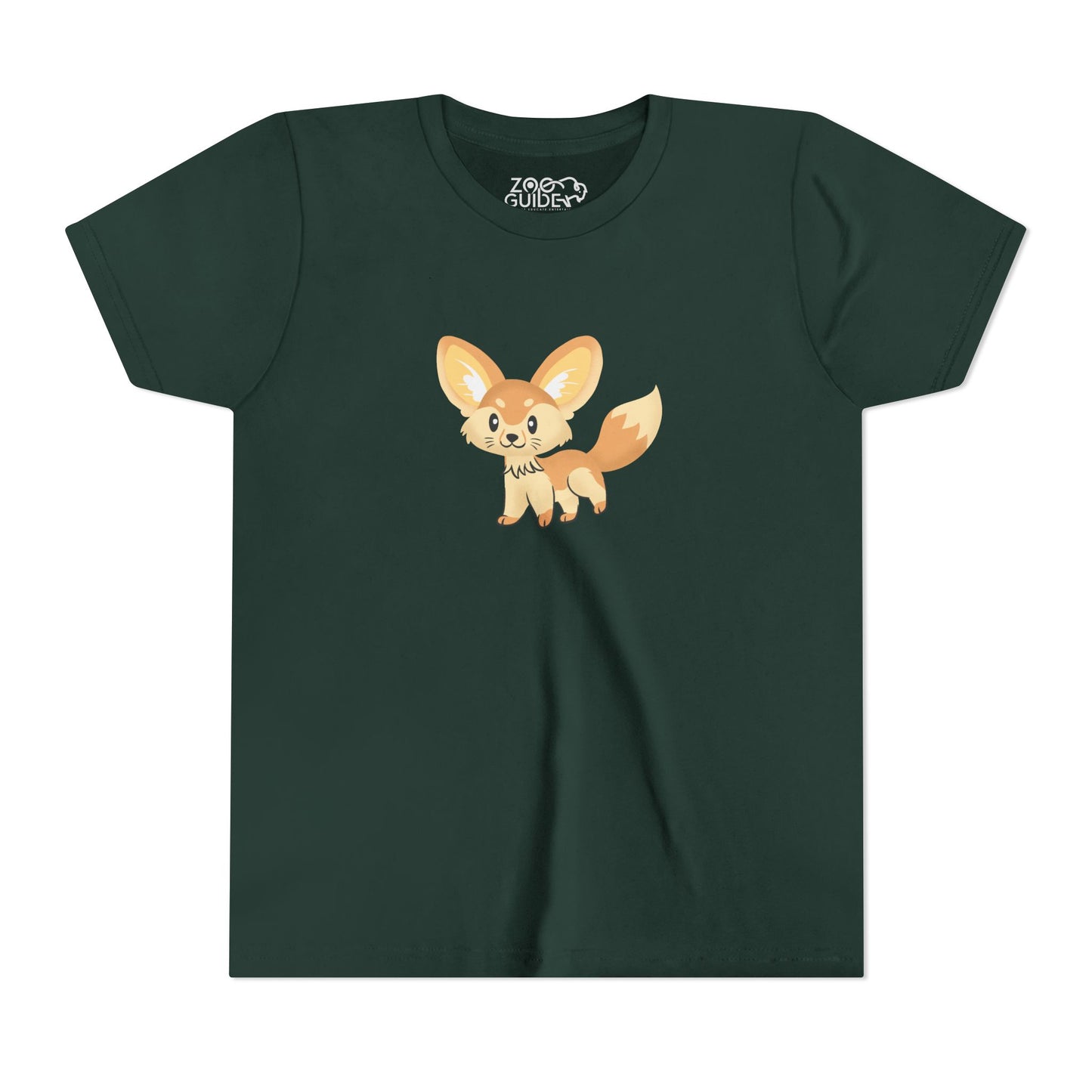 Fennec Fox Prancing Youth Tee Shirt by Zoo Guide™