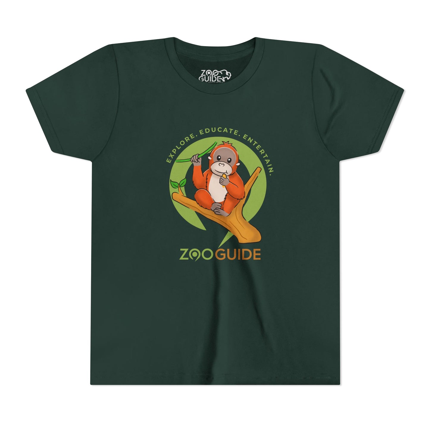 Orangutan in Zoo Guide™ Waypoint Icon Youth Tee Shirt by Zoo Guide™