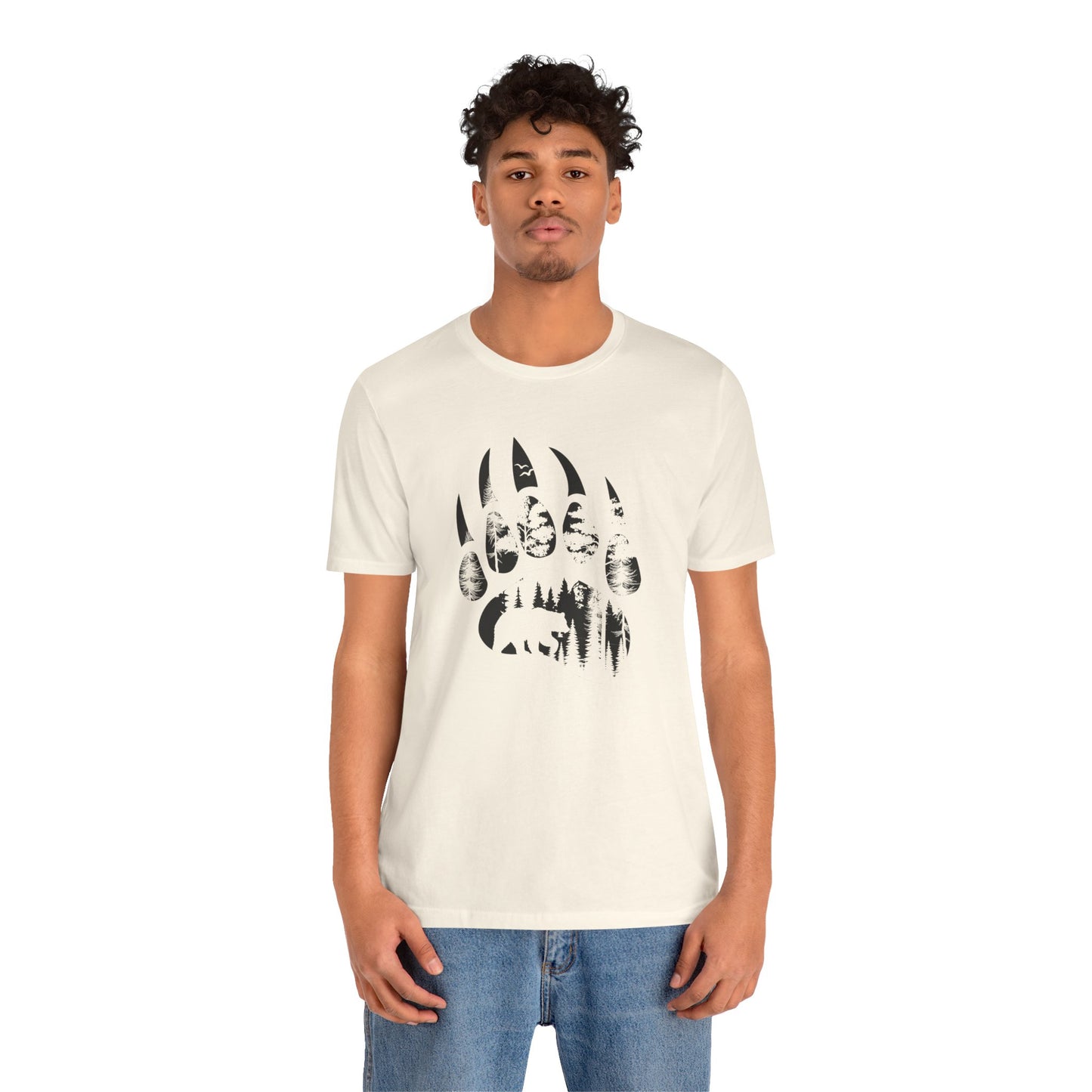 Bear Print Adult Unisex Tee Shirt by Zoo Guide™
