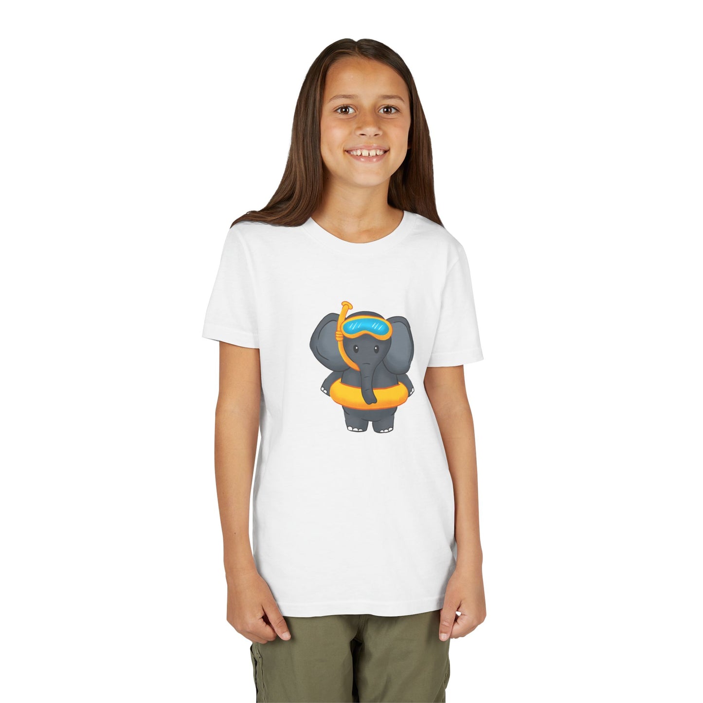 African Elephant "Beach Day" Youth Tee Shirt by Zoo Guide™