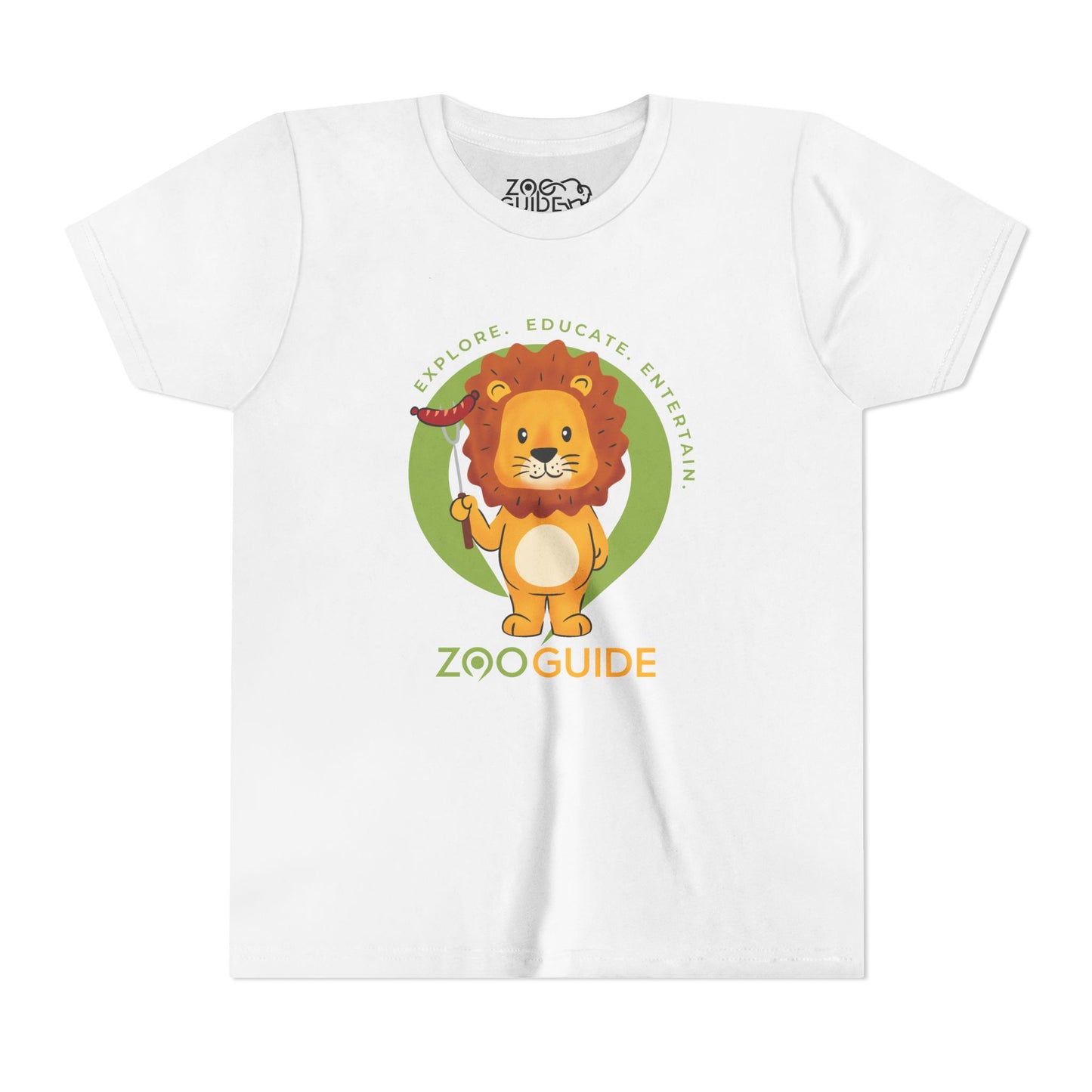 African Lion Grill Master in Zoo Guide™ Waypoint Icon Youth Tee Shirt by Zoo Guide™