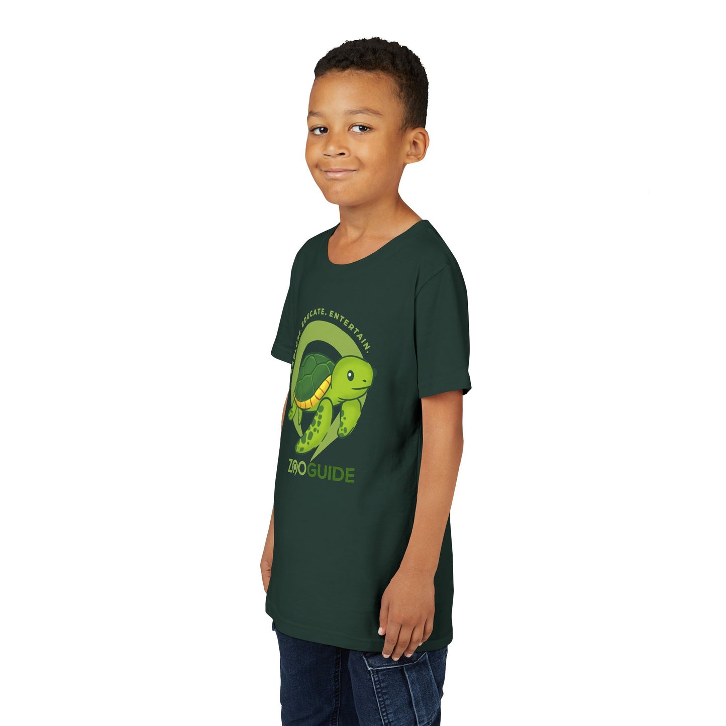 Sea Turtle in Zoo Guide™ Waypoint Icon Youth Tee Shirt by Zoo Guide™