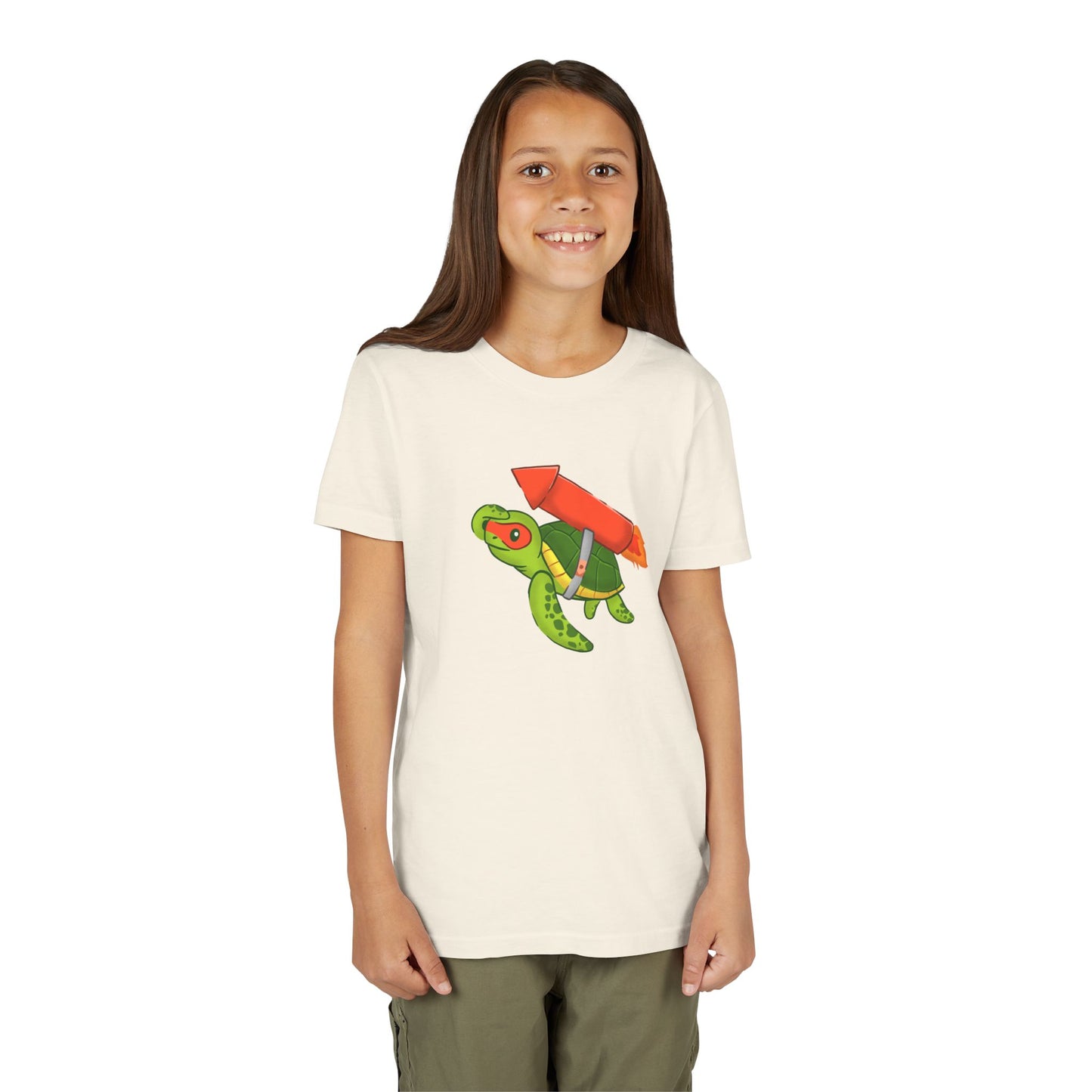 Sea Turtle on Rocket Youth Tee Shirt by Zoo Guide™