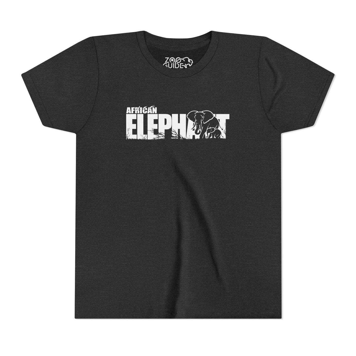 AFRICAN ELEPHANT Youth Tee Shirt by Zoo Guide™
