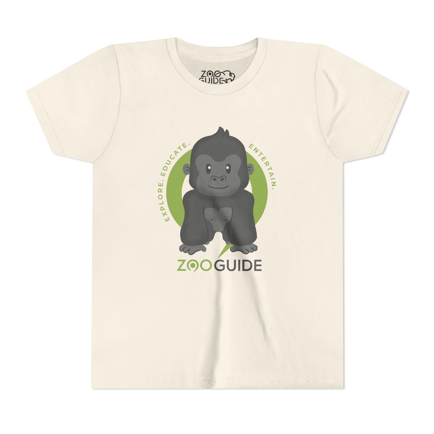 Gorilla in Zoo Guide™ Waypoint Icon Youth Tee Shirt by Zoo Guide™