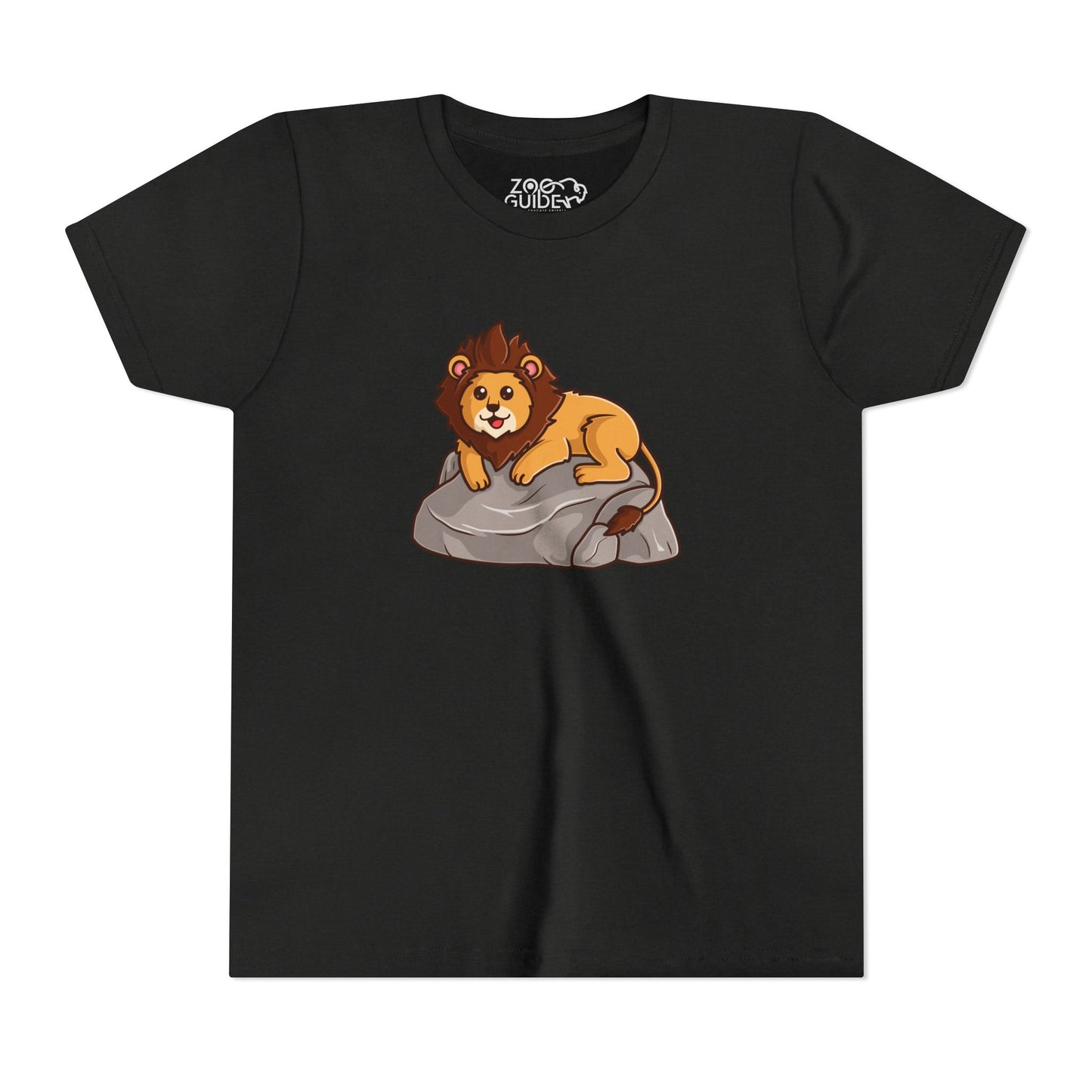 African Lion Kawaii Style Youth Tee Shirt by Zoo Guide™