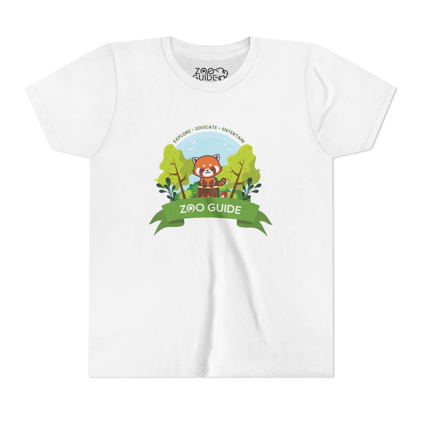 Red Panda Short Sleeve Youth Tee by Zoo Guide™