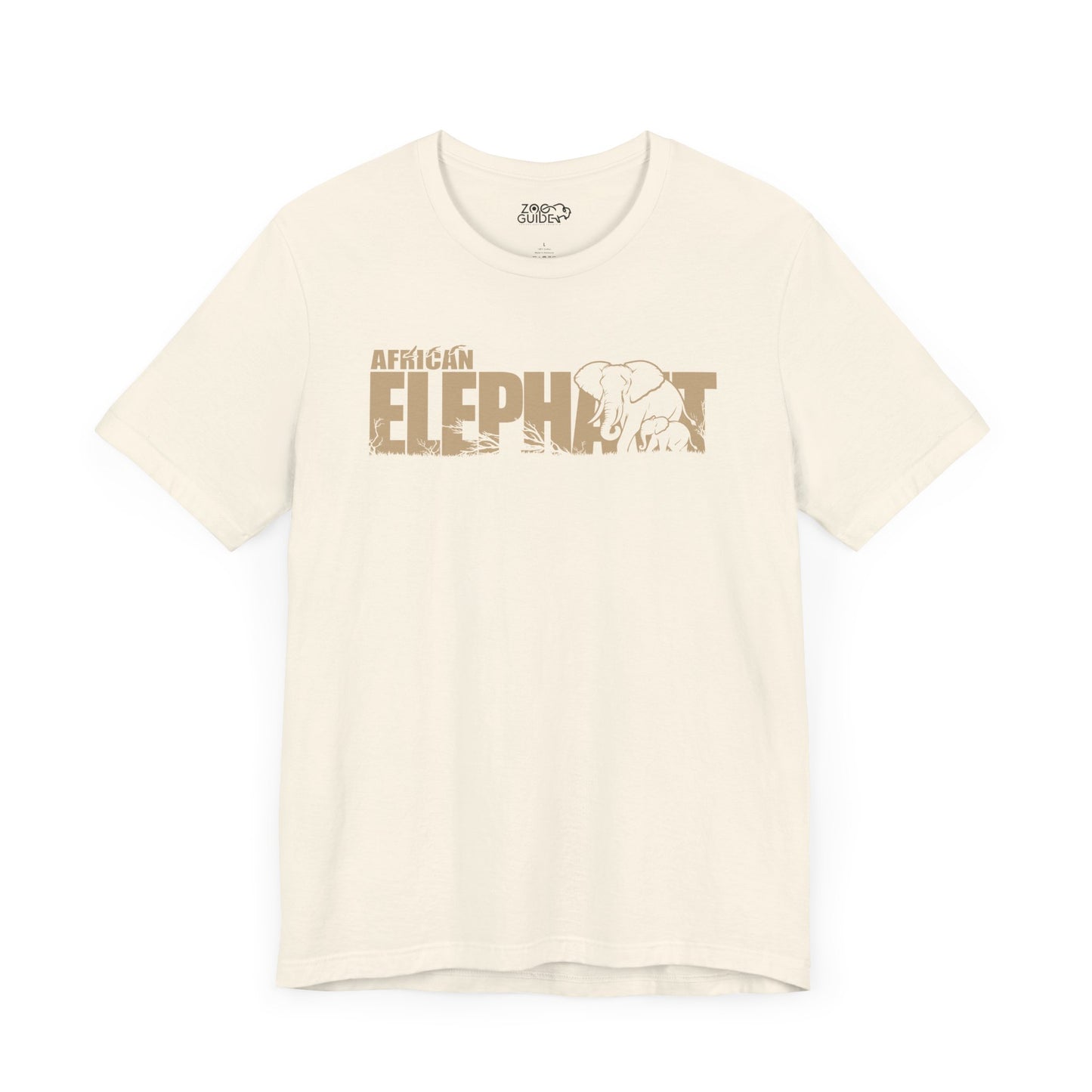 AFRICAN ELEPHANT Adult Unisex Tee Shirt by Zoo Guide™