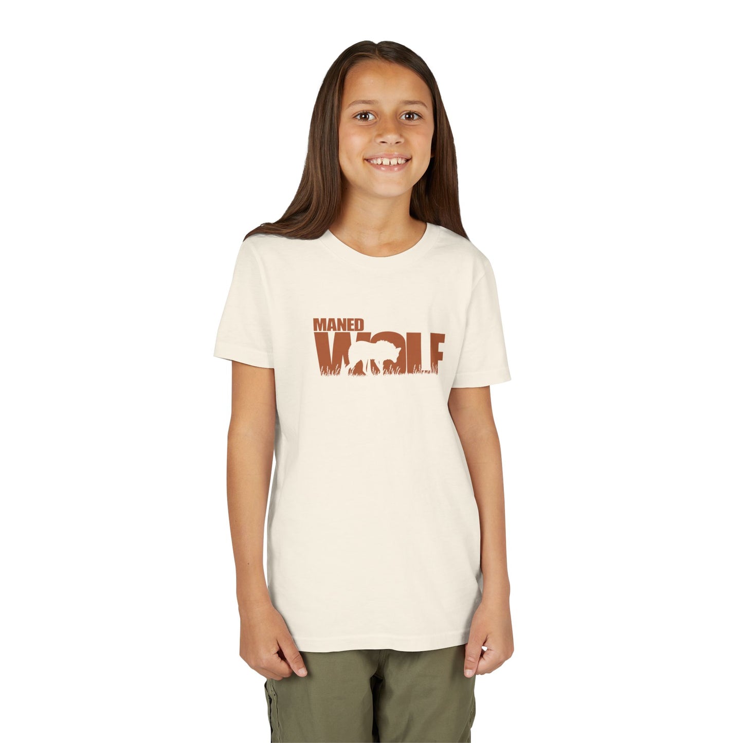 MANED WOLF Color Youth Tee Shirt by Zoo Guide™