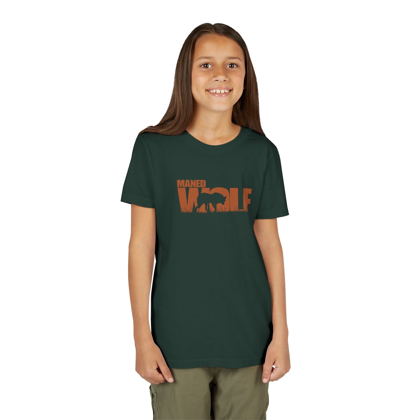 MANED WOLF Color Youth Tee Shirt by Zoo Guide™