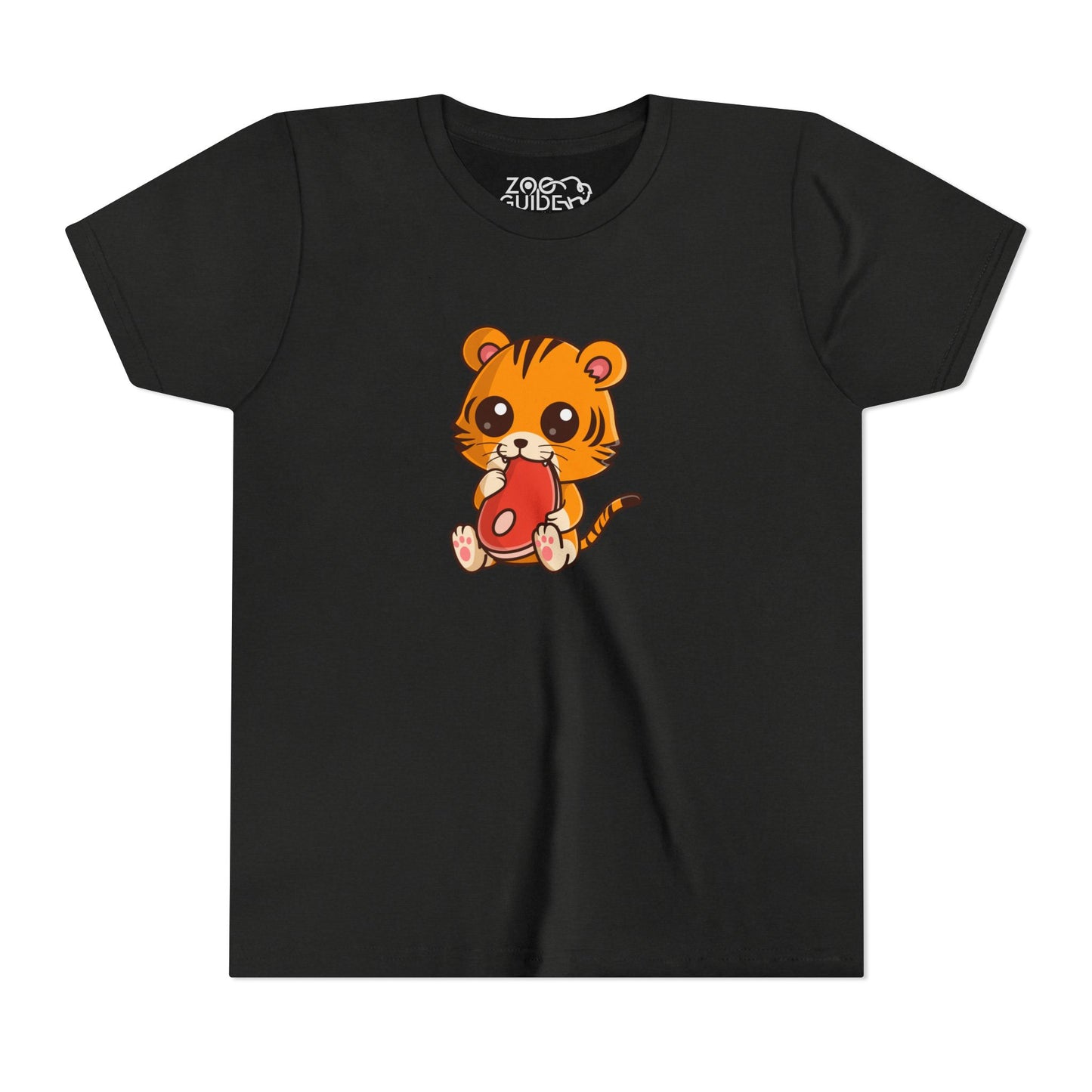 Tiger Snackn' Kawaii Style Youth Tee Shirt by Zoo Guide™