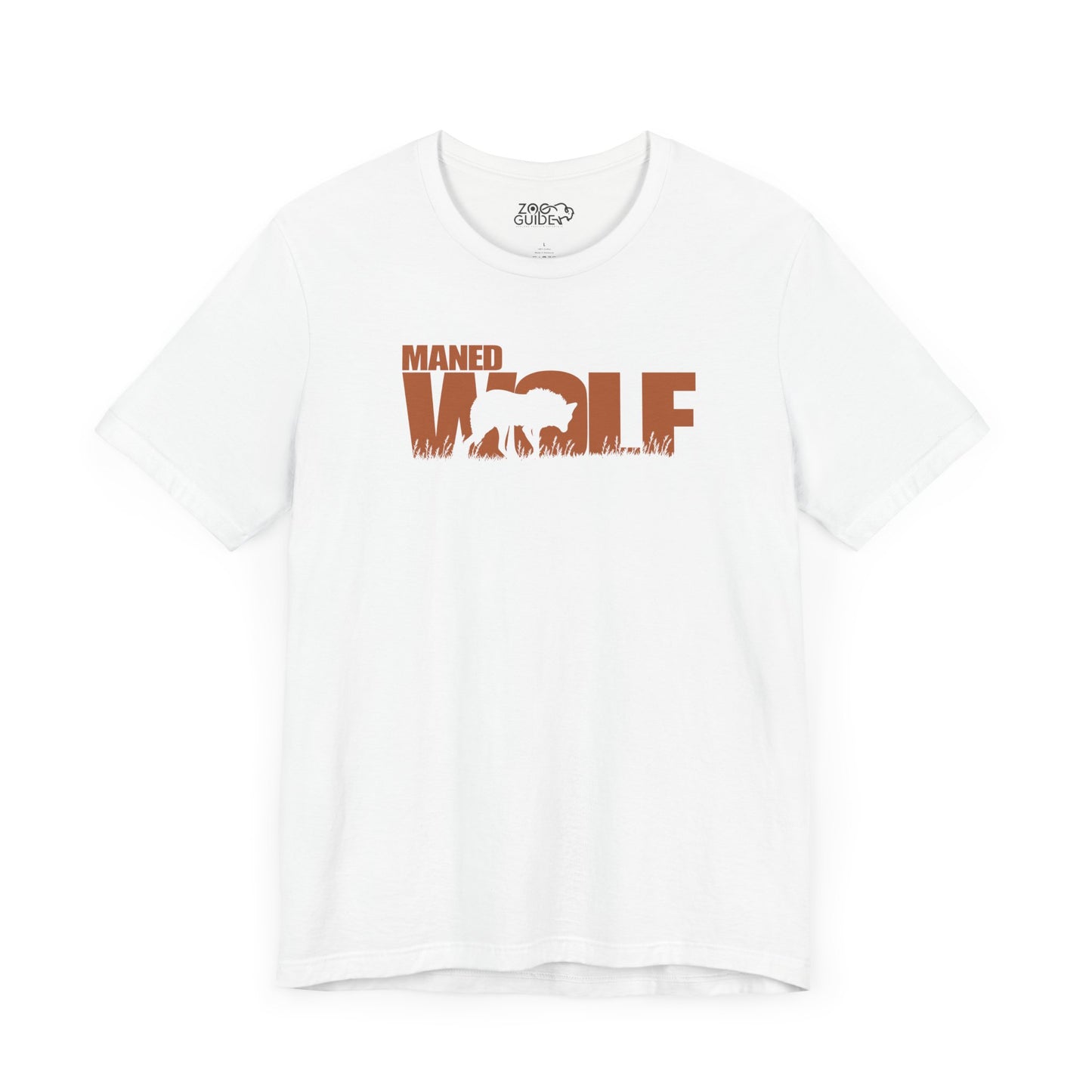 MANED WOLF Color Adult Unisex Tee Shirt by Zoo Guide™