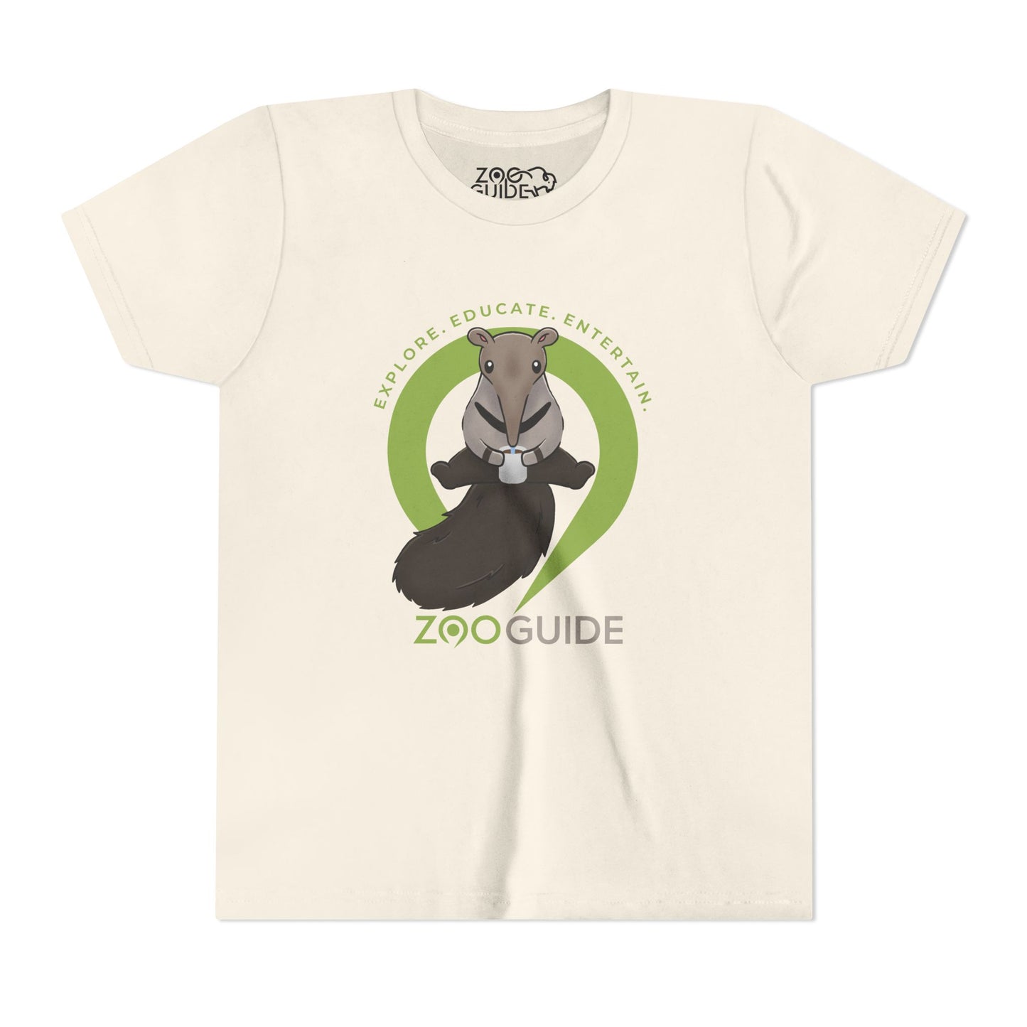Giant Anteater Drinking in Zoo Guide™ Waypoint Icon Youth Tee Shirt by Zoo Guide™
