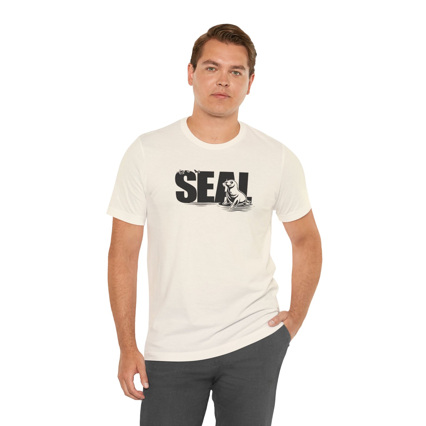 SEAL Word Art Adult Unisex Tee Shirt by Zoo Guide™