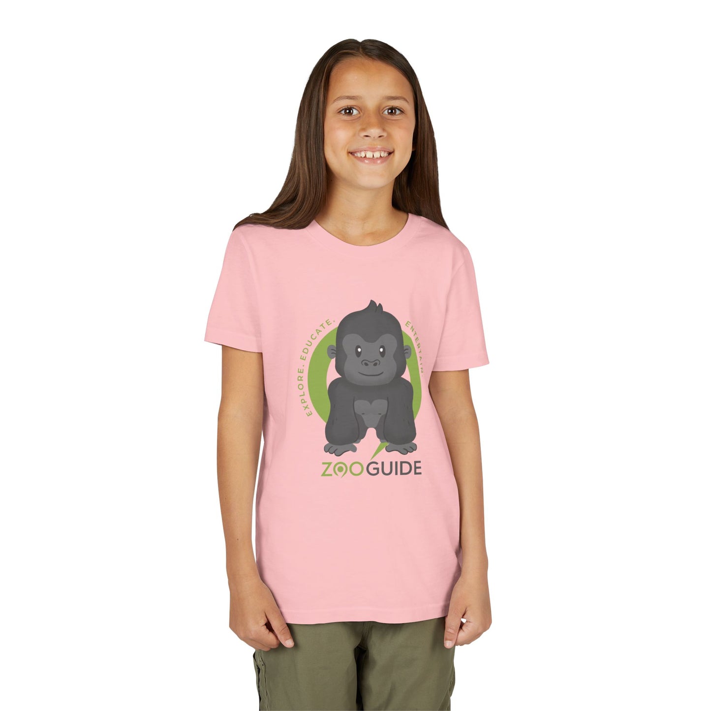 Gorilla in Zoo Guide™ Waypoint Icon Youth Tee Shirt by Zoo Guide™