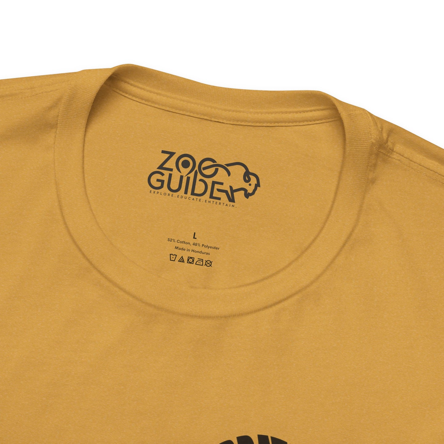 Bison Word Art Adult Unisex Short Sleeve Tee