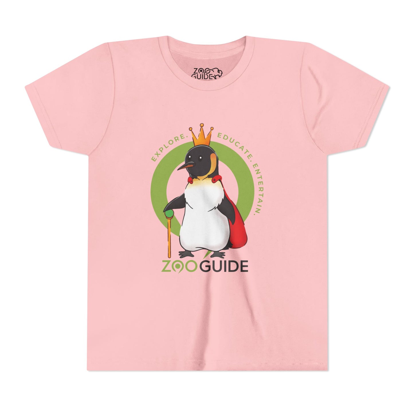 The King Penguin in Zoo Guide™ Waypoint Icon Youth Tee Shirt by Zoo Guide™