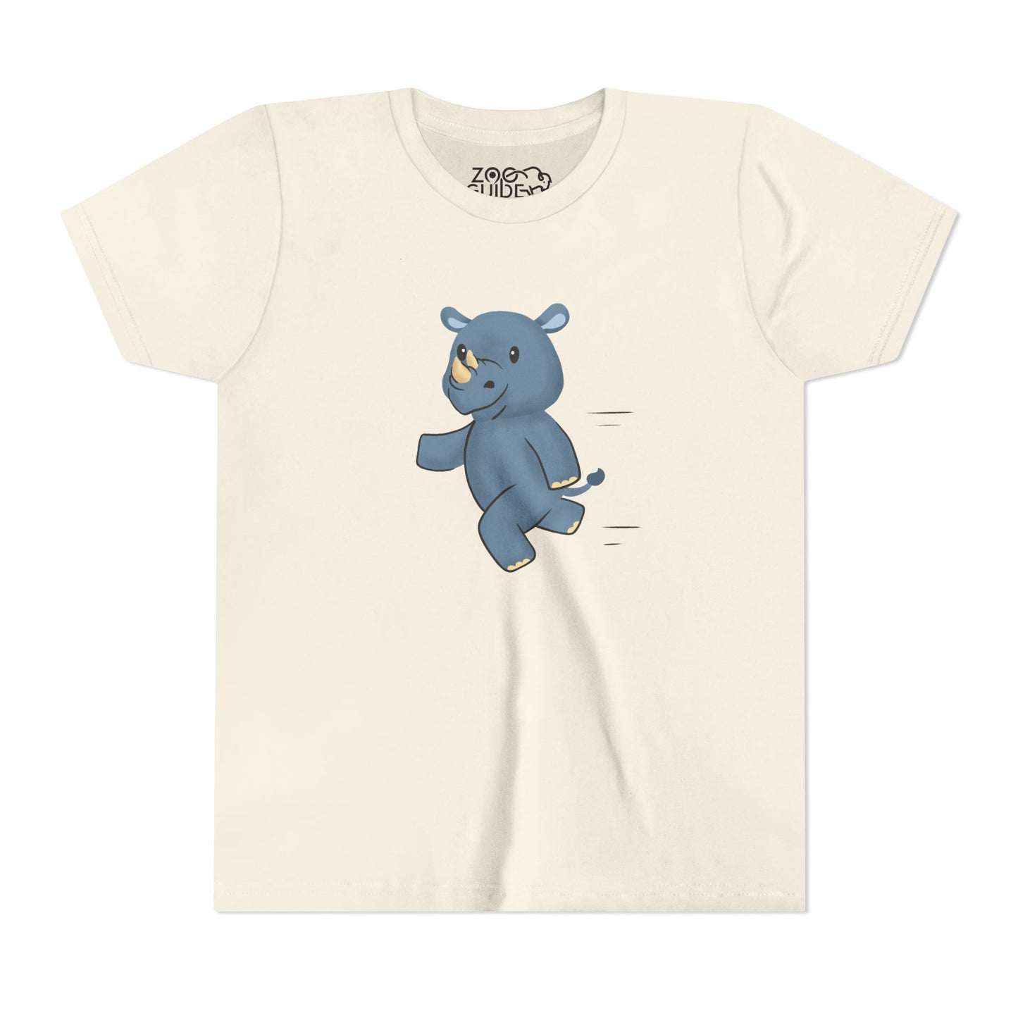 Rhino Running Youth Tee Shirt by Zoo Guide™
