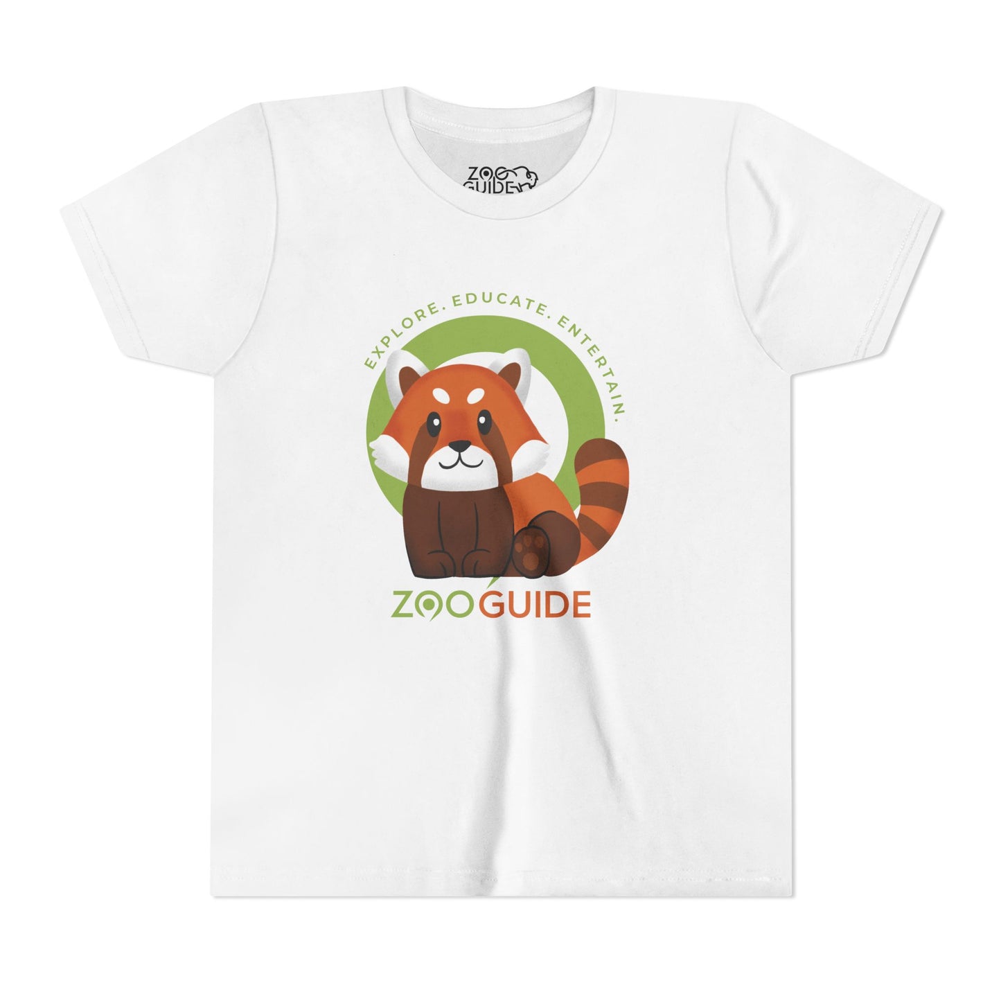 Red Panda Sitting in Zoo Guide™ Waypoint Icon Youth Tee Shirt by Zoo Guide™