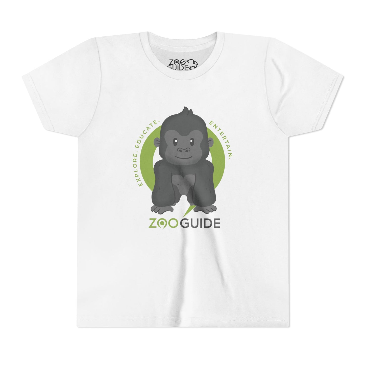 Gorilla in Zoo Guide™ Waypoint Icon Youth Tee Shirt by Zoo Guide™