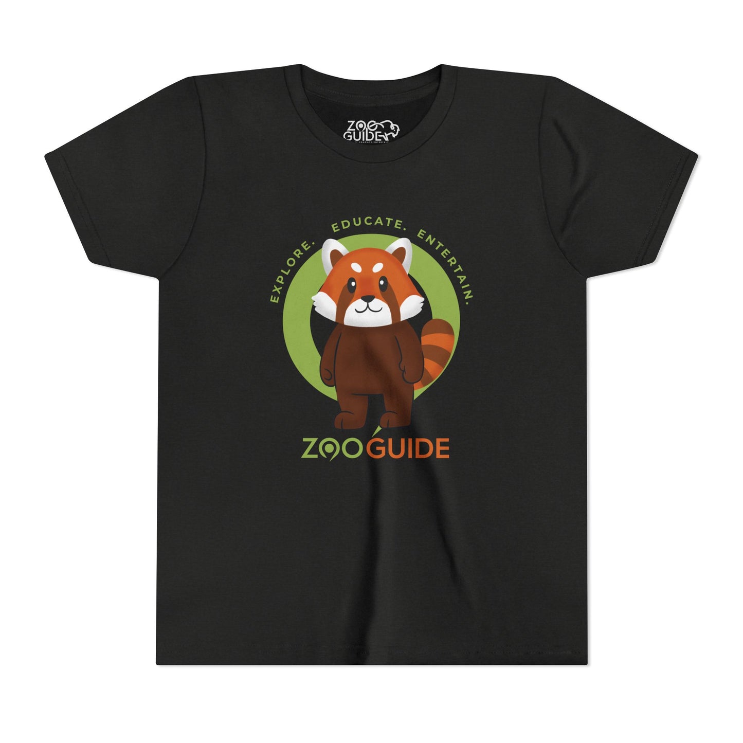 Red Panda Standing in Zoo Guide™ Waypoint Icon Youth Tee Shirt by Zoo Guide™
