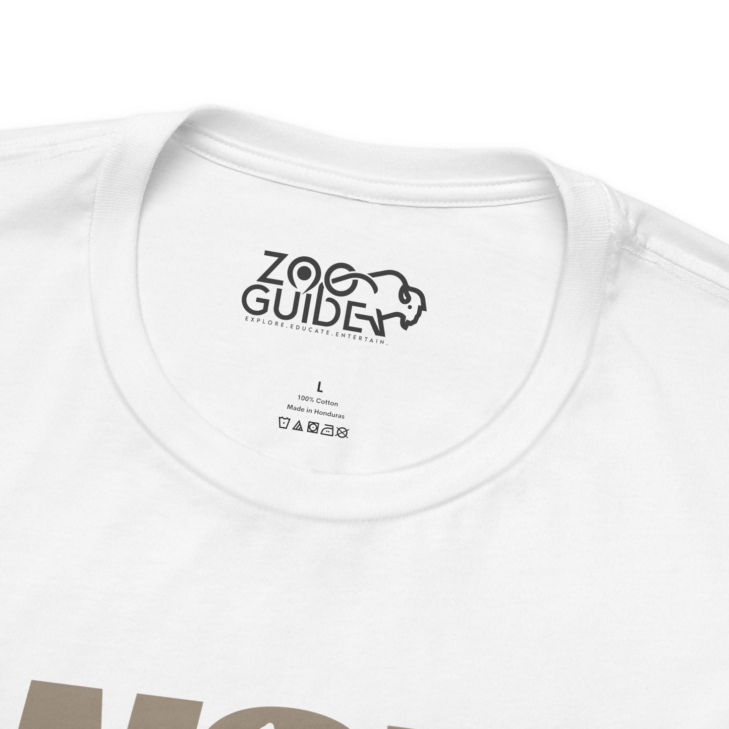 WOLF Color Adult Unisex Tee Shirt by Zoo Guide™