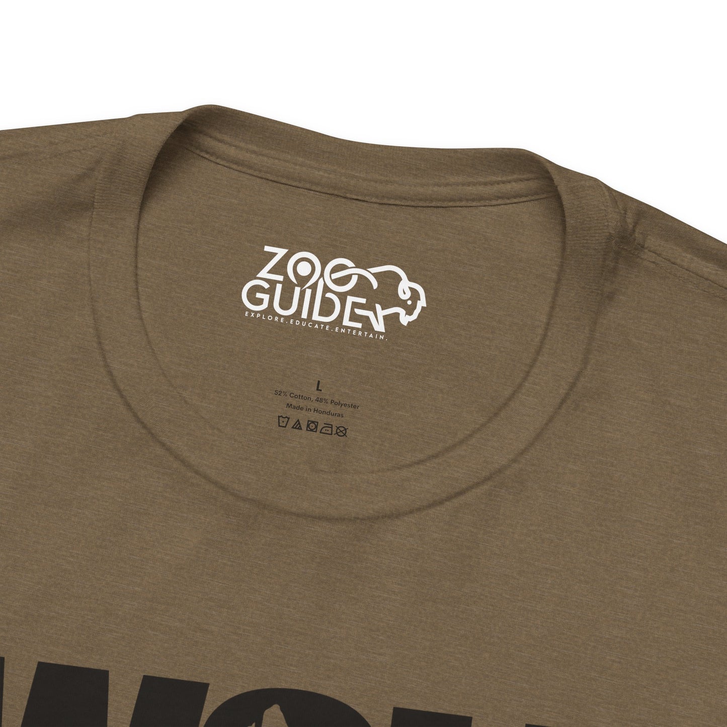 WOLF Adult Unisex Tee Shirt by Zoo Guide™