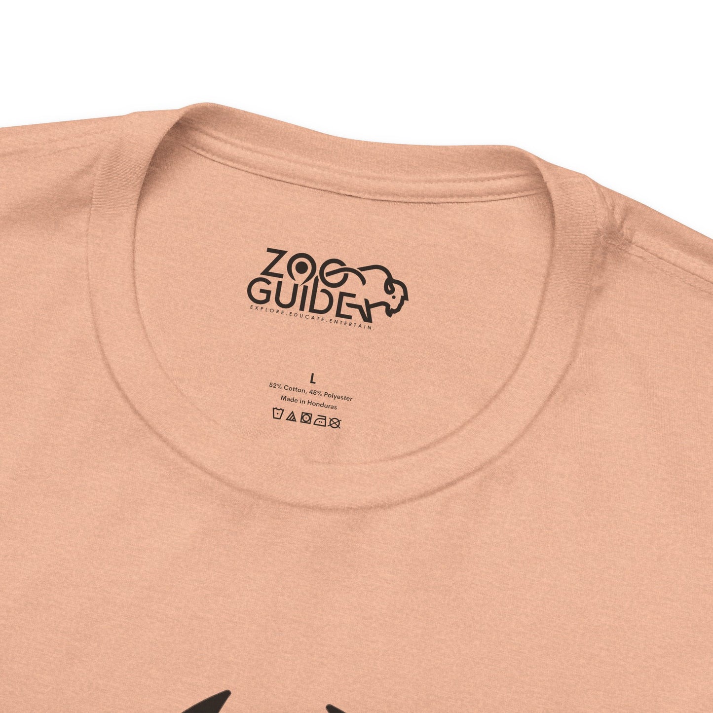 African Lion Print Adult Unisex Tee Shirt by Zoo Guide™
