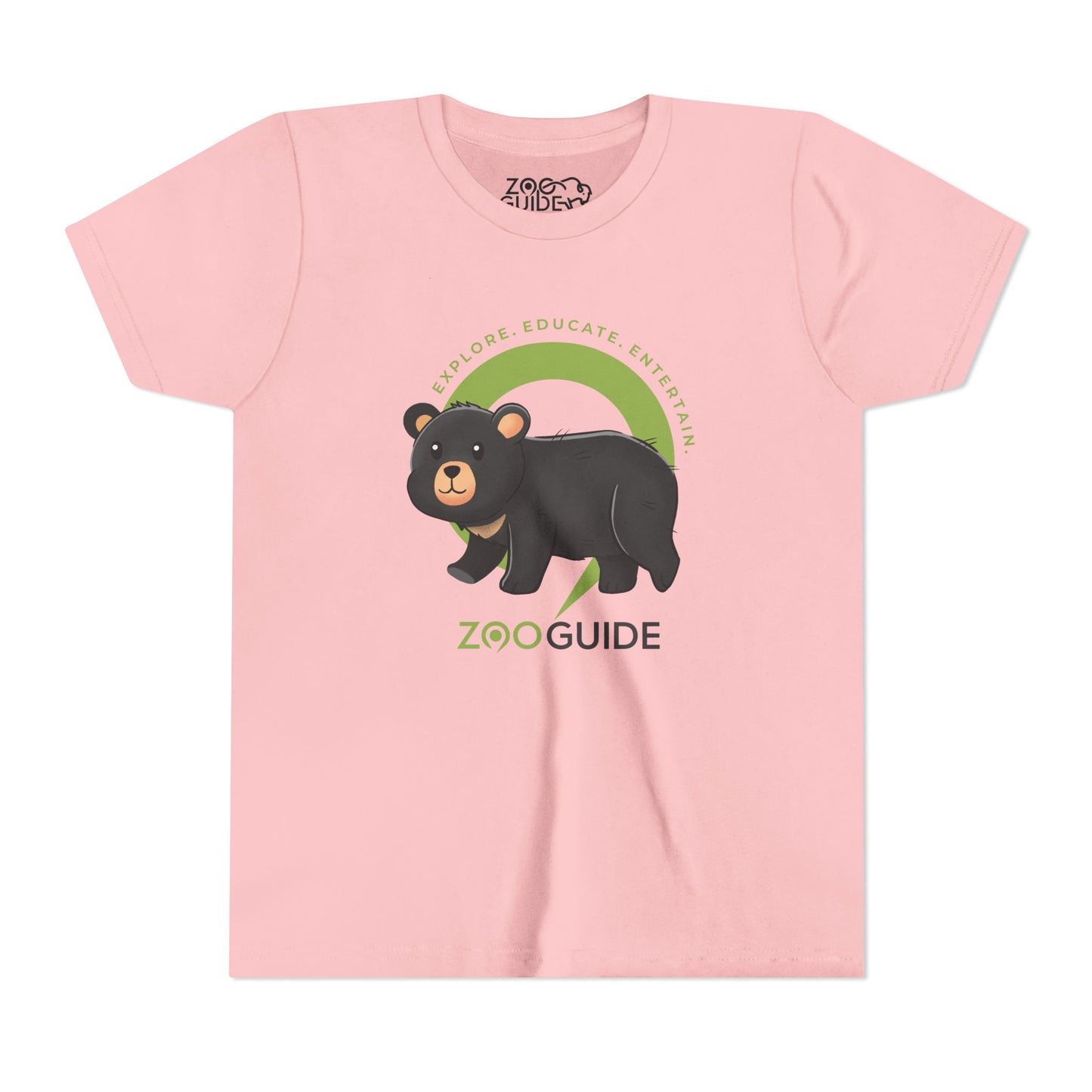 American Black Bear in Zoo Guide™ Waypoint Icon Youth Tee Shirt by Zoo Guide™