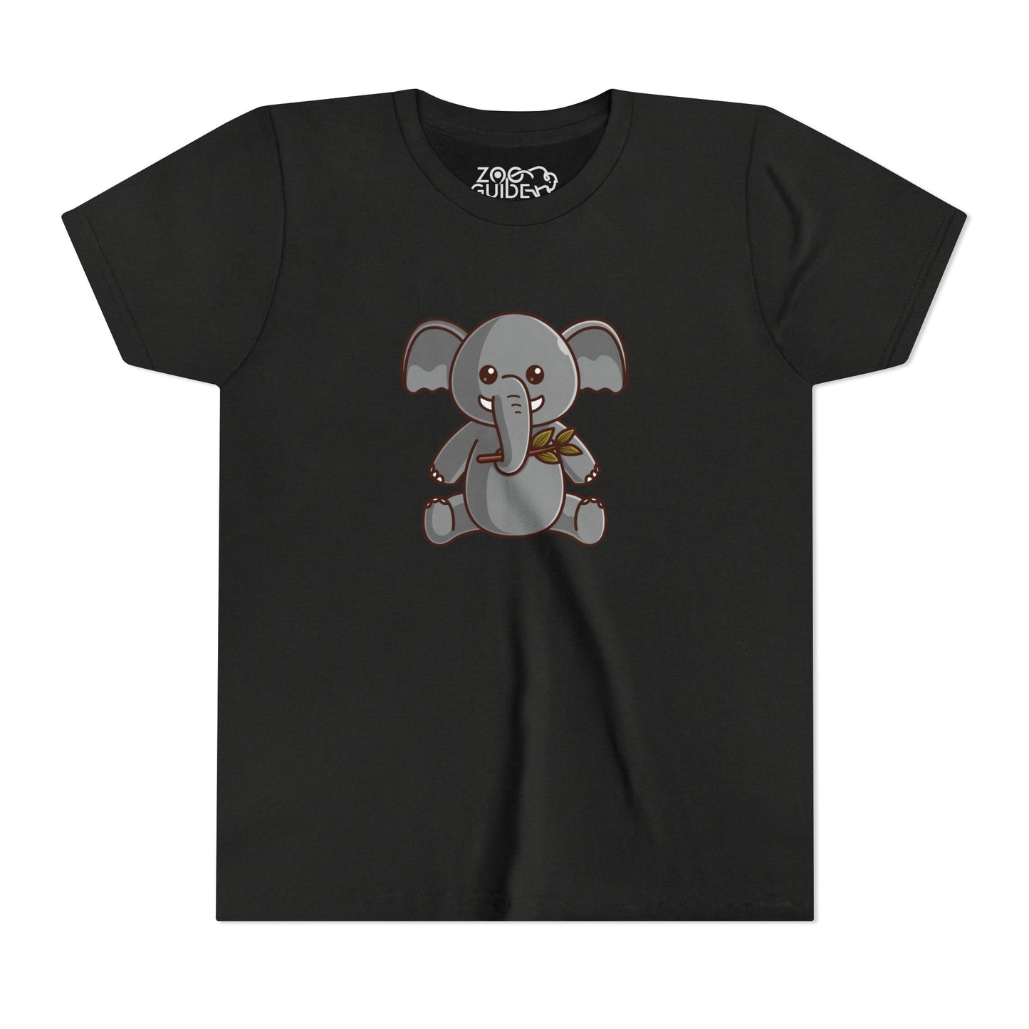 African Elephant Kawaii Style Youth Tee Shirt by Zoo Guide™