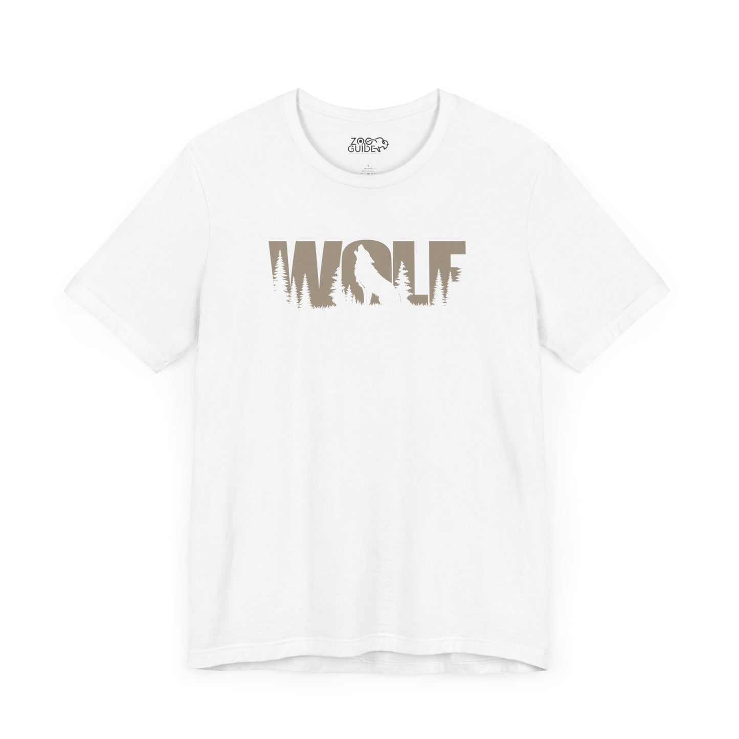 WOLF Color Adult Unisex Tee Shirt by Zoo Guide™