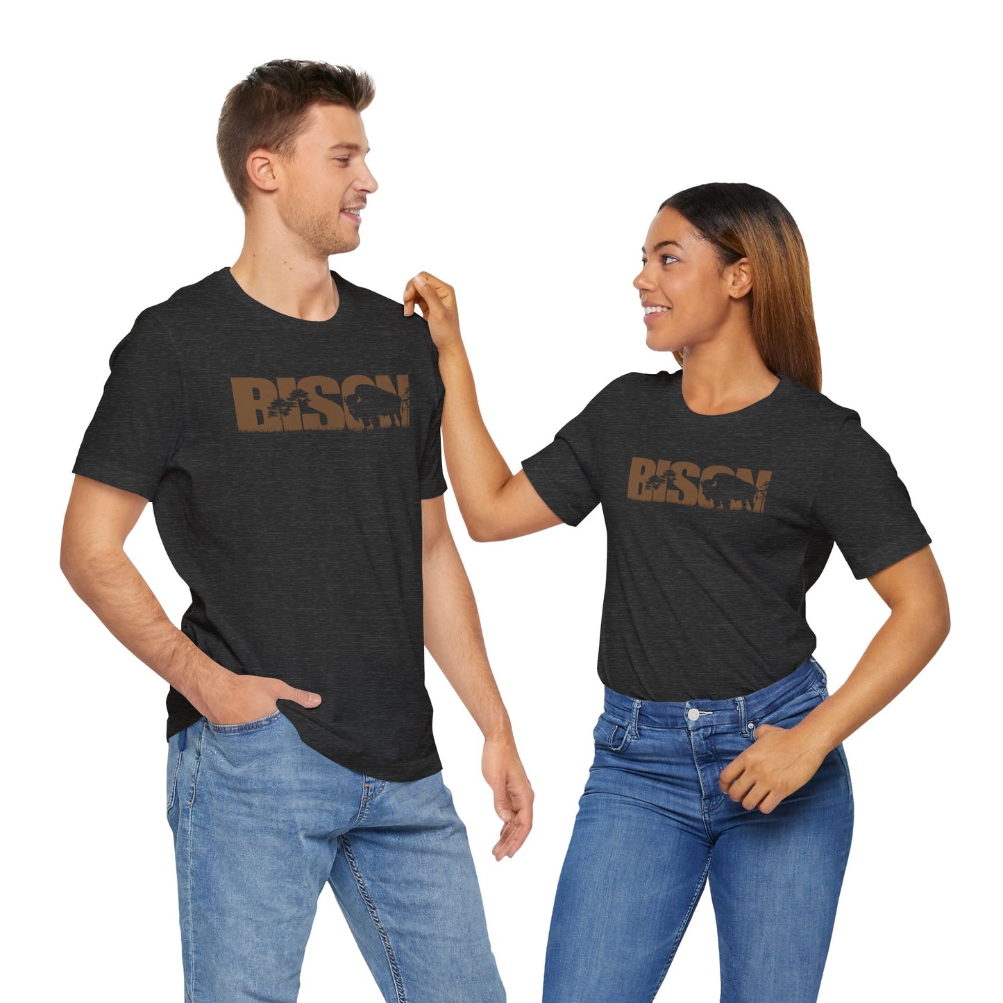 BISON Color Adult Unisex Tee Shirt by Zoo Guide™