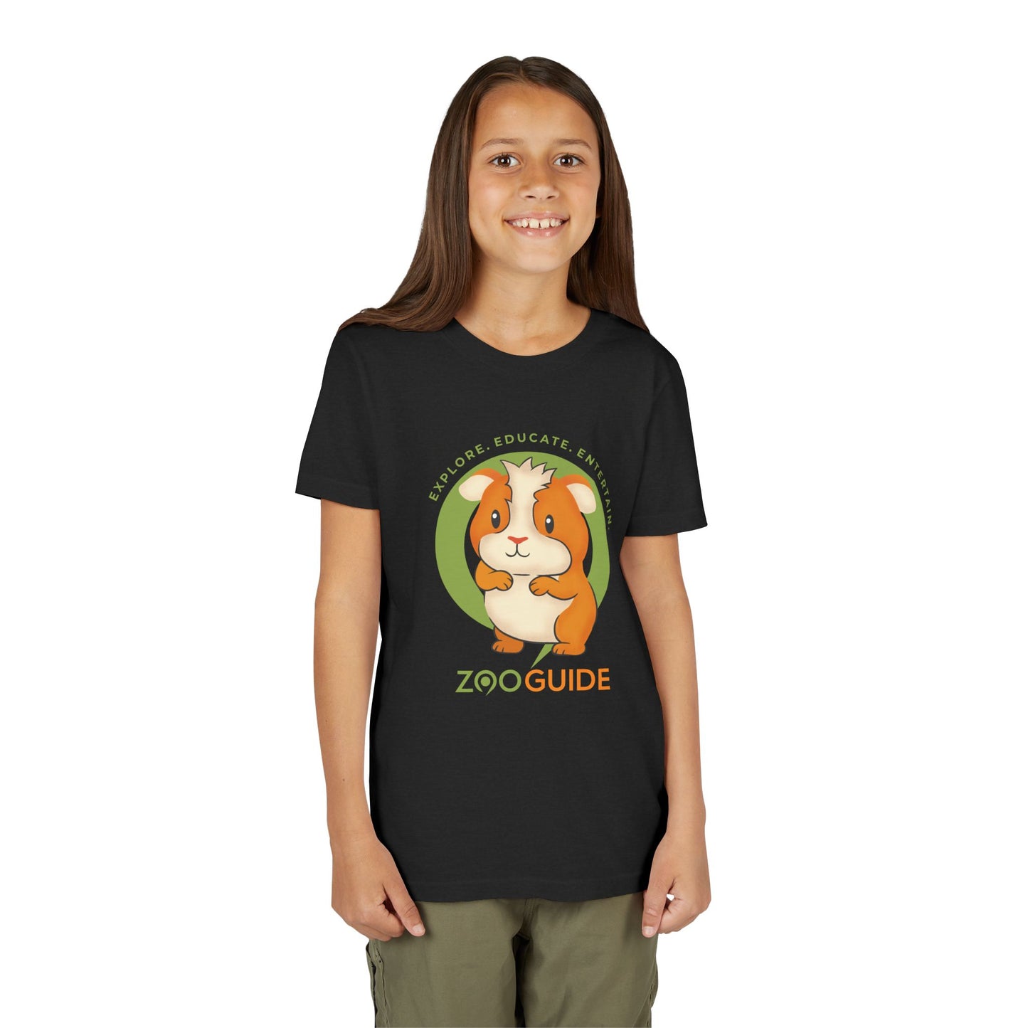Guinea Pig Standing in Zoo Guide™ Waypoint Icon Youth Tee Shirt by Zoo Guide™