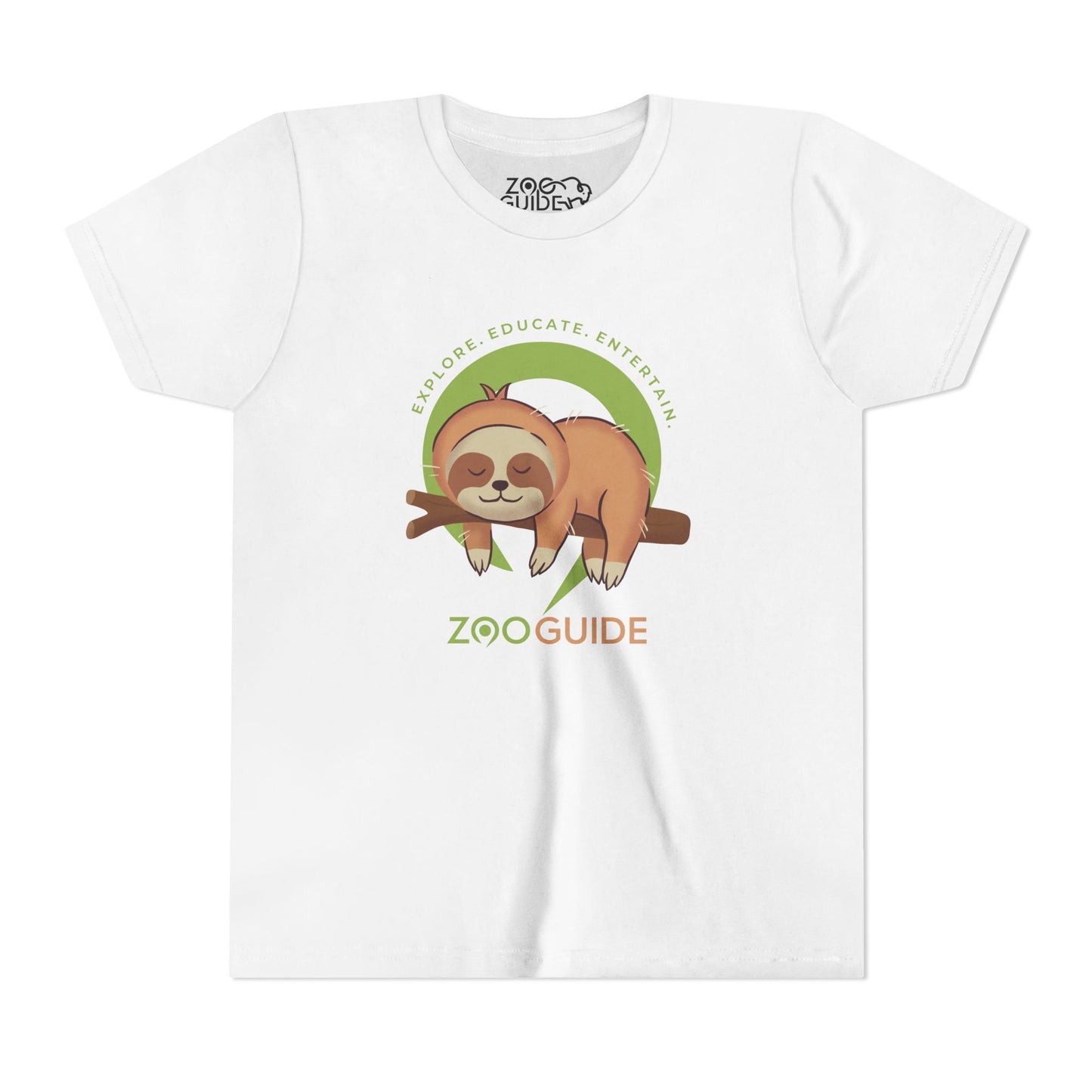 Sleeping Sloth in Zoo Guide™ Waypoint Icon Youth Tee Shirt by Zoo Guide™