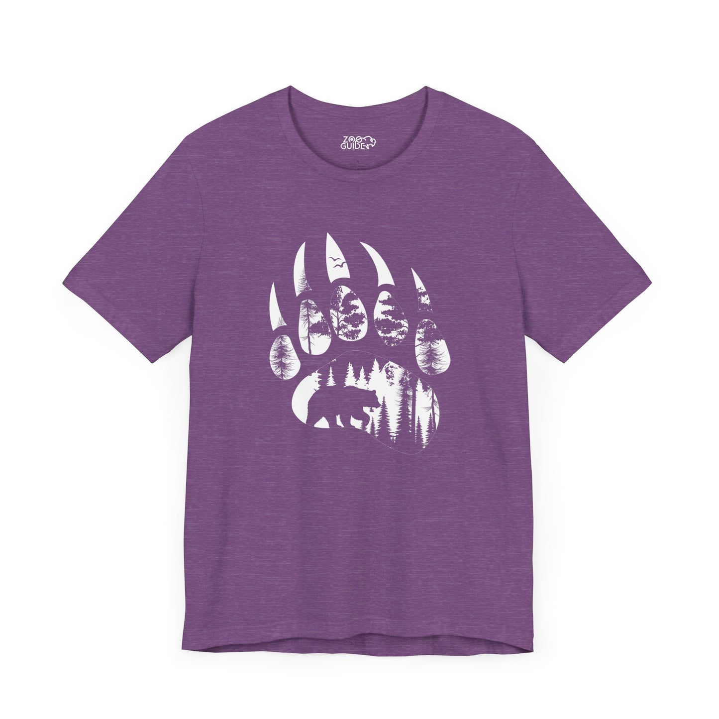 Bear Print Adult Unisex Tee Shirt by Zoo Guide™