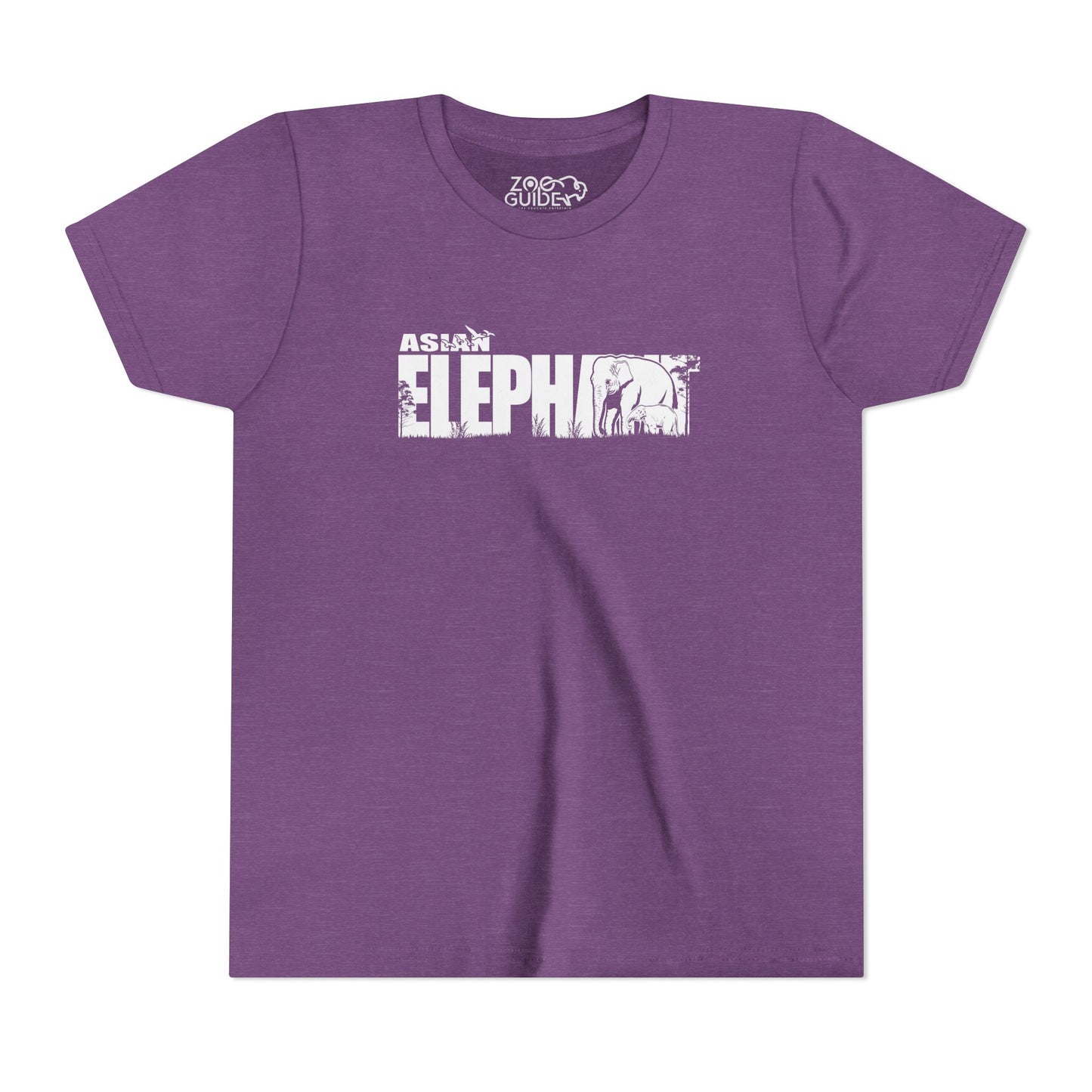 ASIAN ELEPHANT Youth Tee Shirt by Zoo Guide™