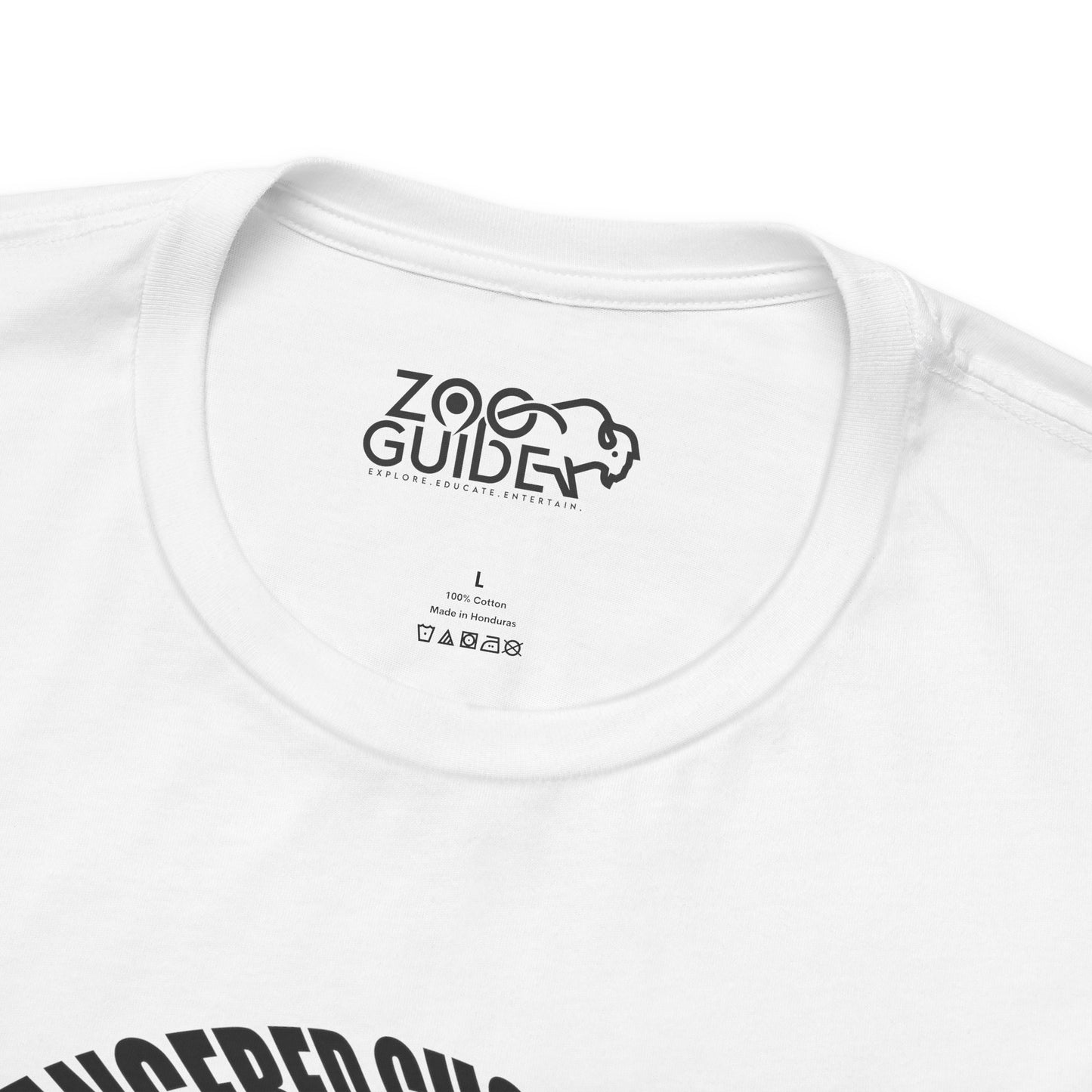 Orangutan Head Word Art Adult Unisex Short Sleeve Tee