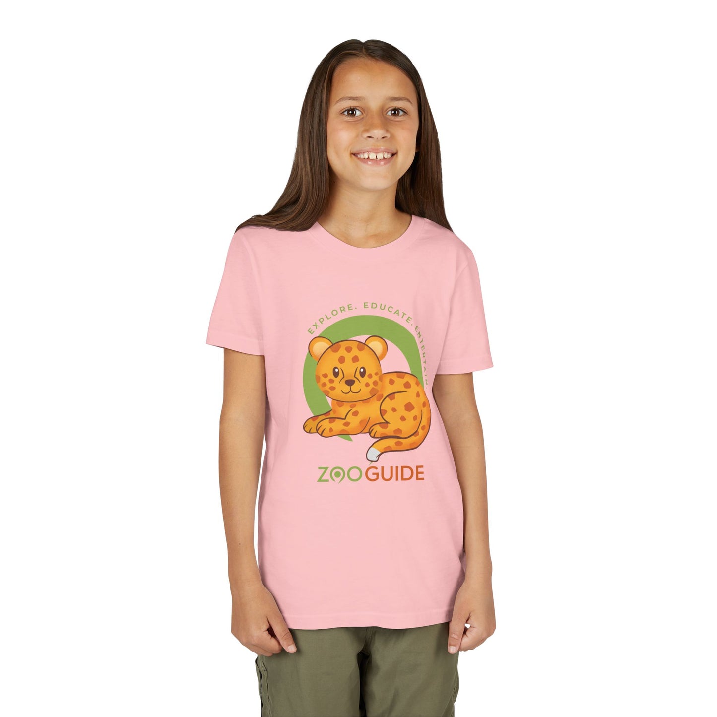 African Leopard in Zoo Guide™ Waypoint Icon Youth Tee Shirt by Zoo Guide™