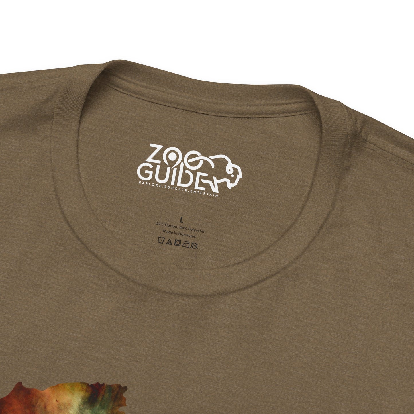 Africa Map Adult Unisex Tee Shirt by Zoo Guide™