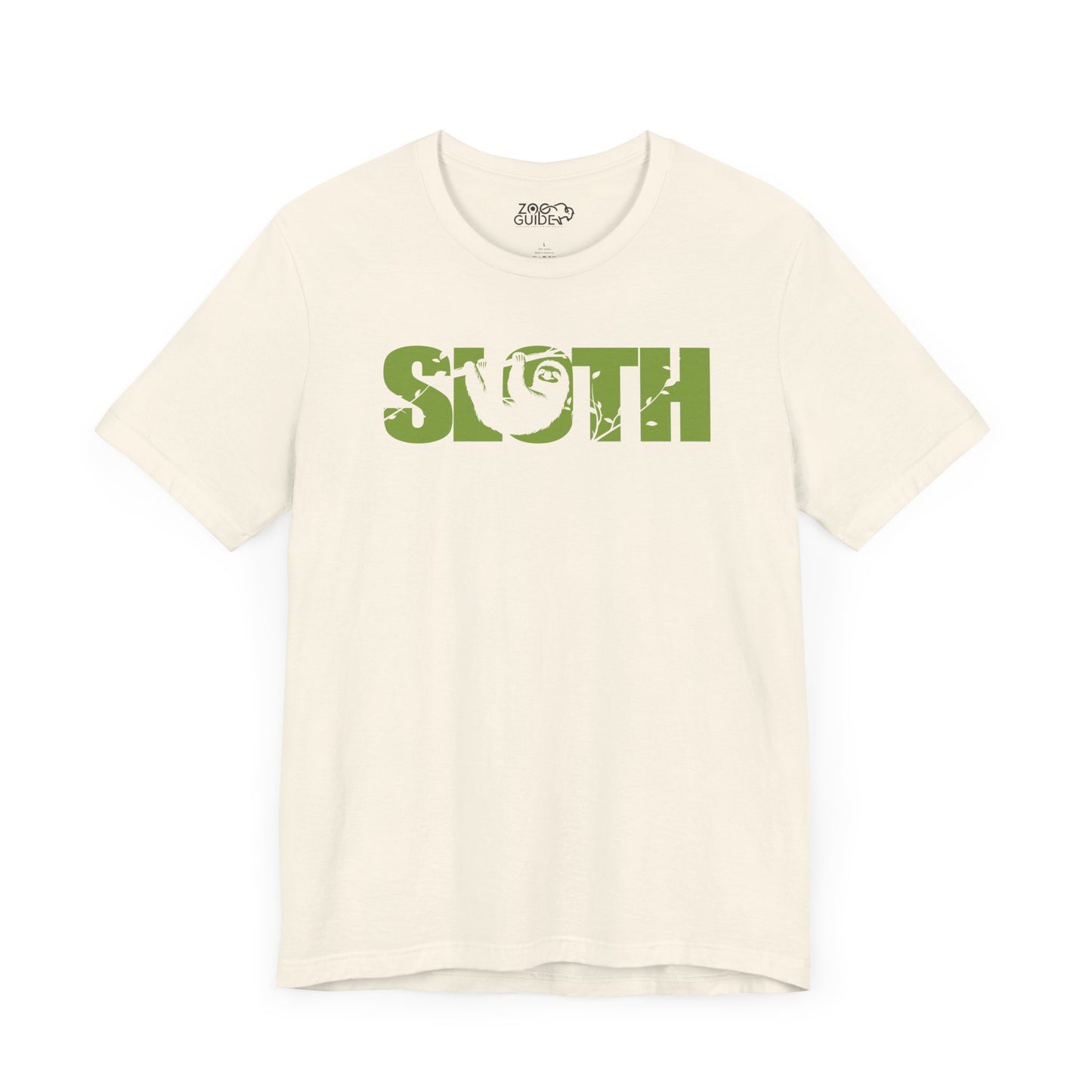 SLOTH Color Adult Unisex Tee Shirt by Zoo Guide™