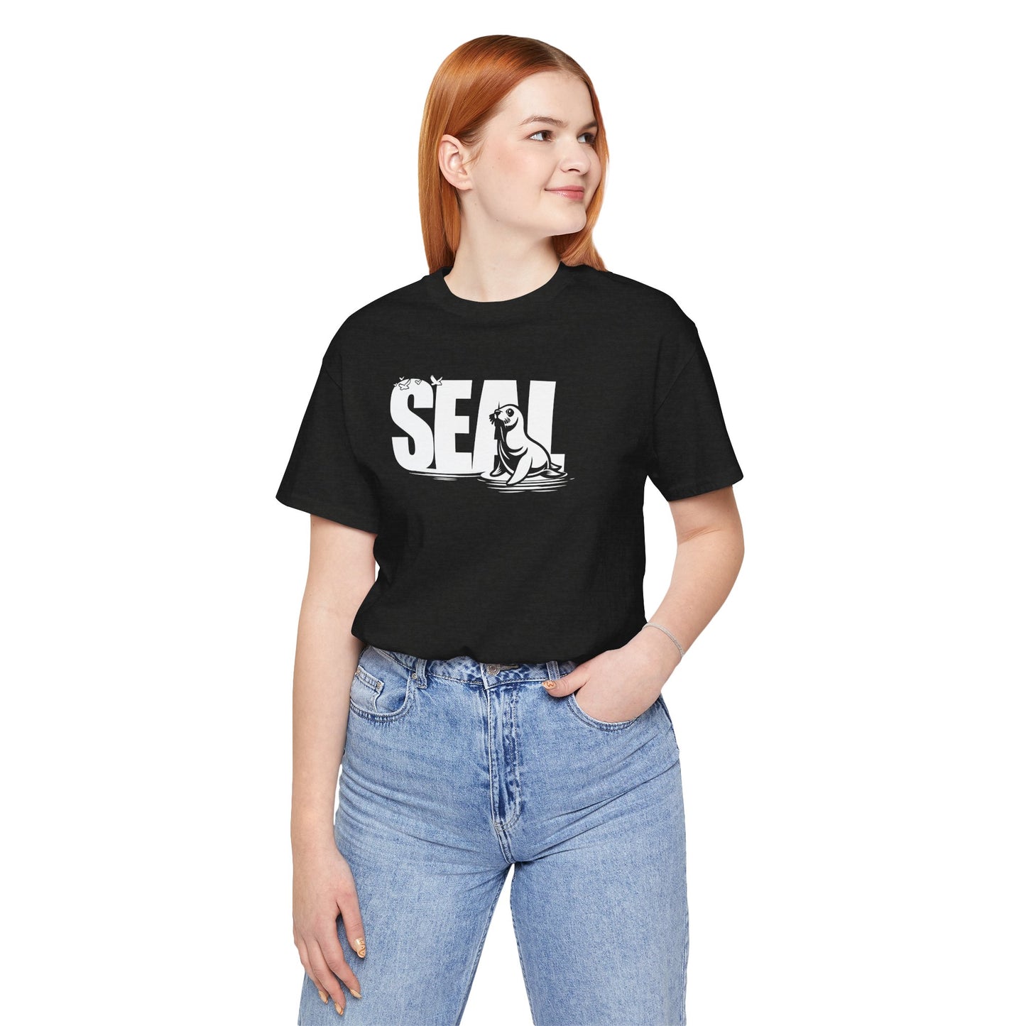 SEAL Word Art Adult Unisex Tee Shirt by Zoo Guide™