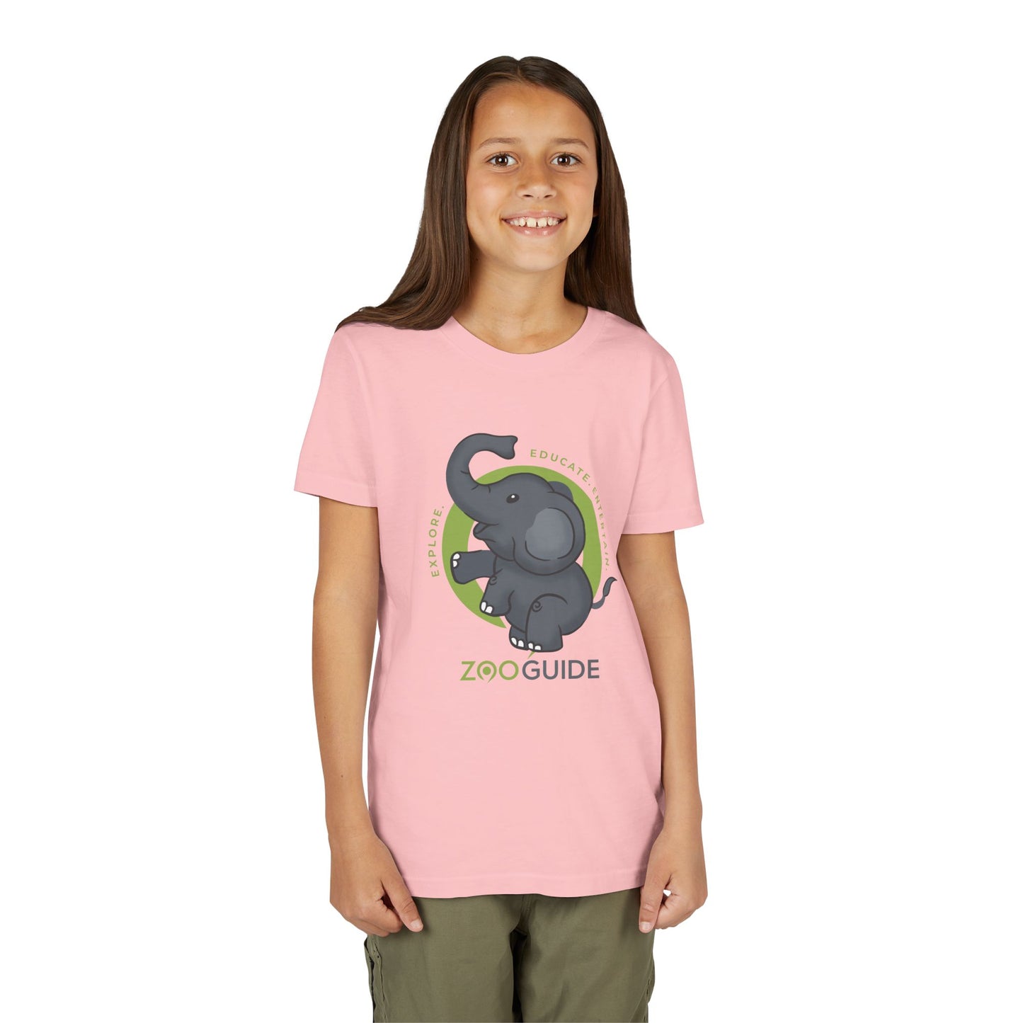 Dancing African Elephant in Zoo Guide™ Waypoint Icon Youth Tee Shirt by Zoo Guide™