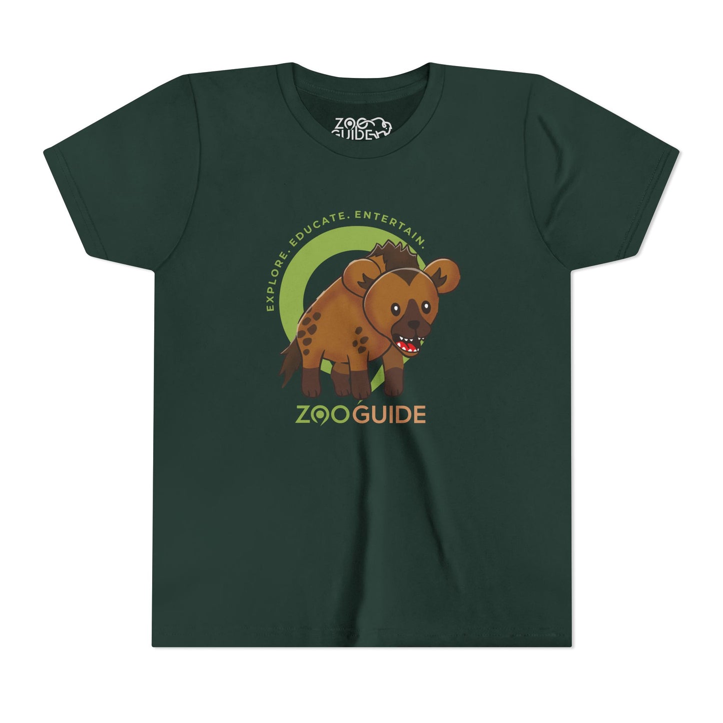 Spotted Hyena in Zoo Guide™ Waypoint Icon Youth Tee Shirt by Zoo Guide™